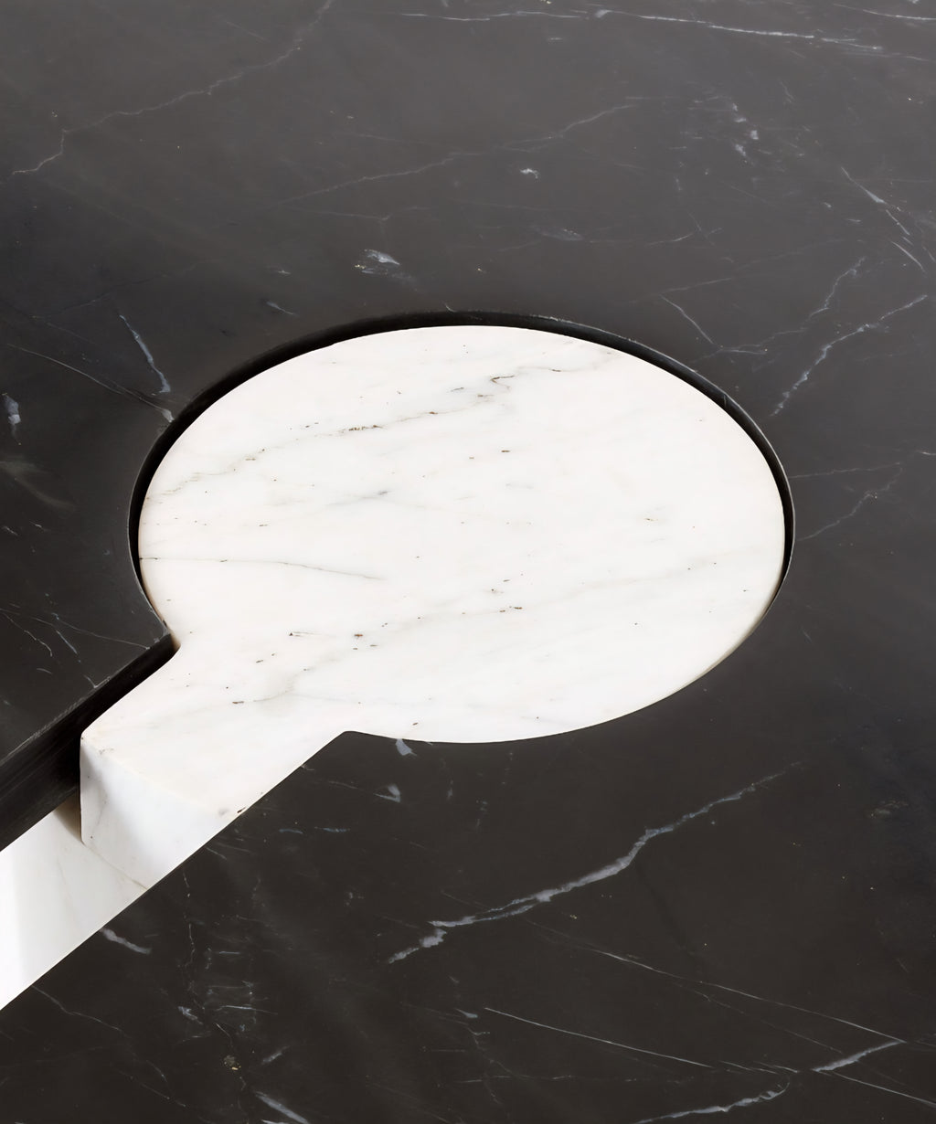 THE ONE × Liguria — Oval Marble Coffee Table