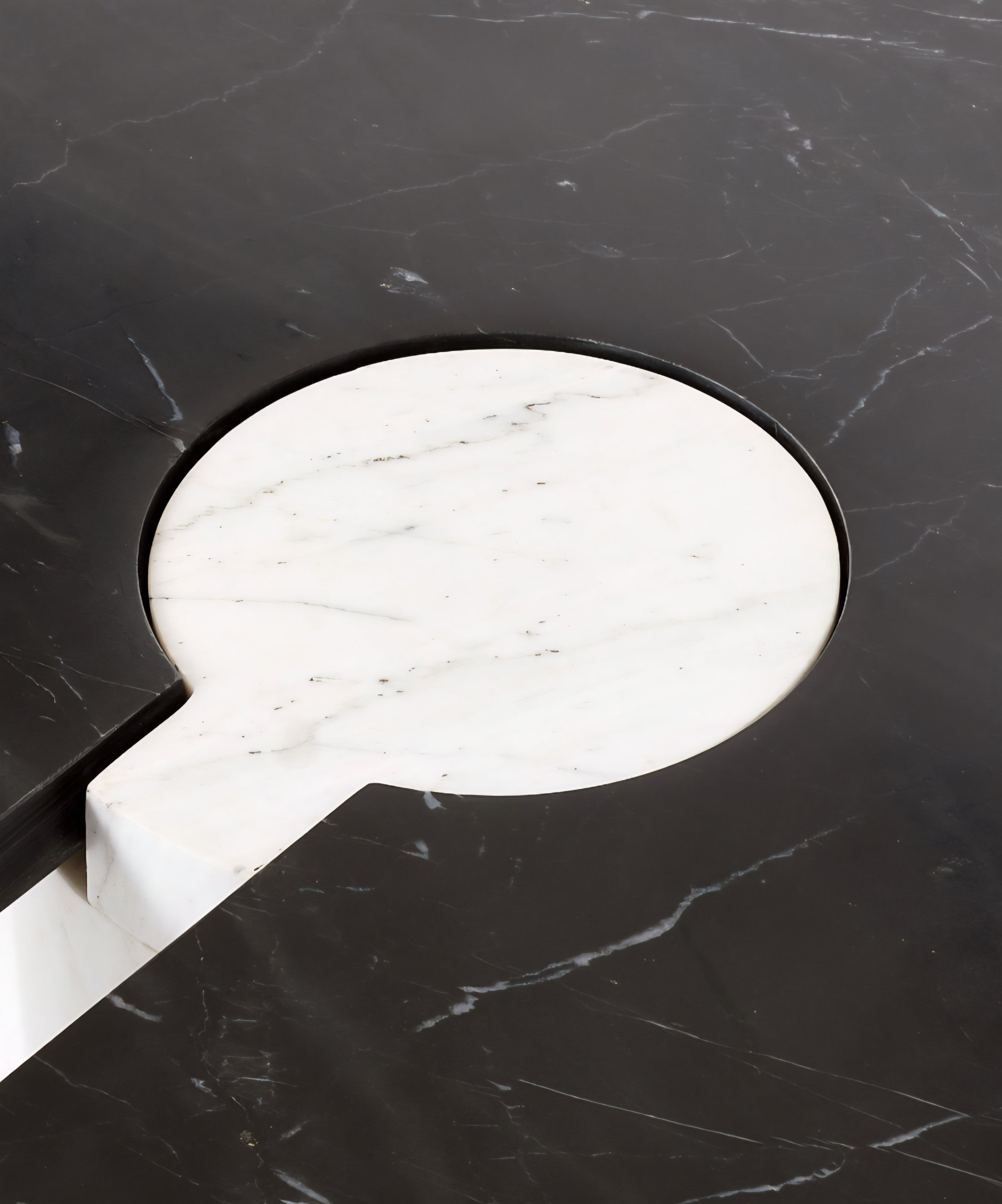 THE ONE × Liguria — Oval Marble Coffee Table