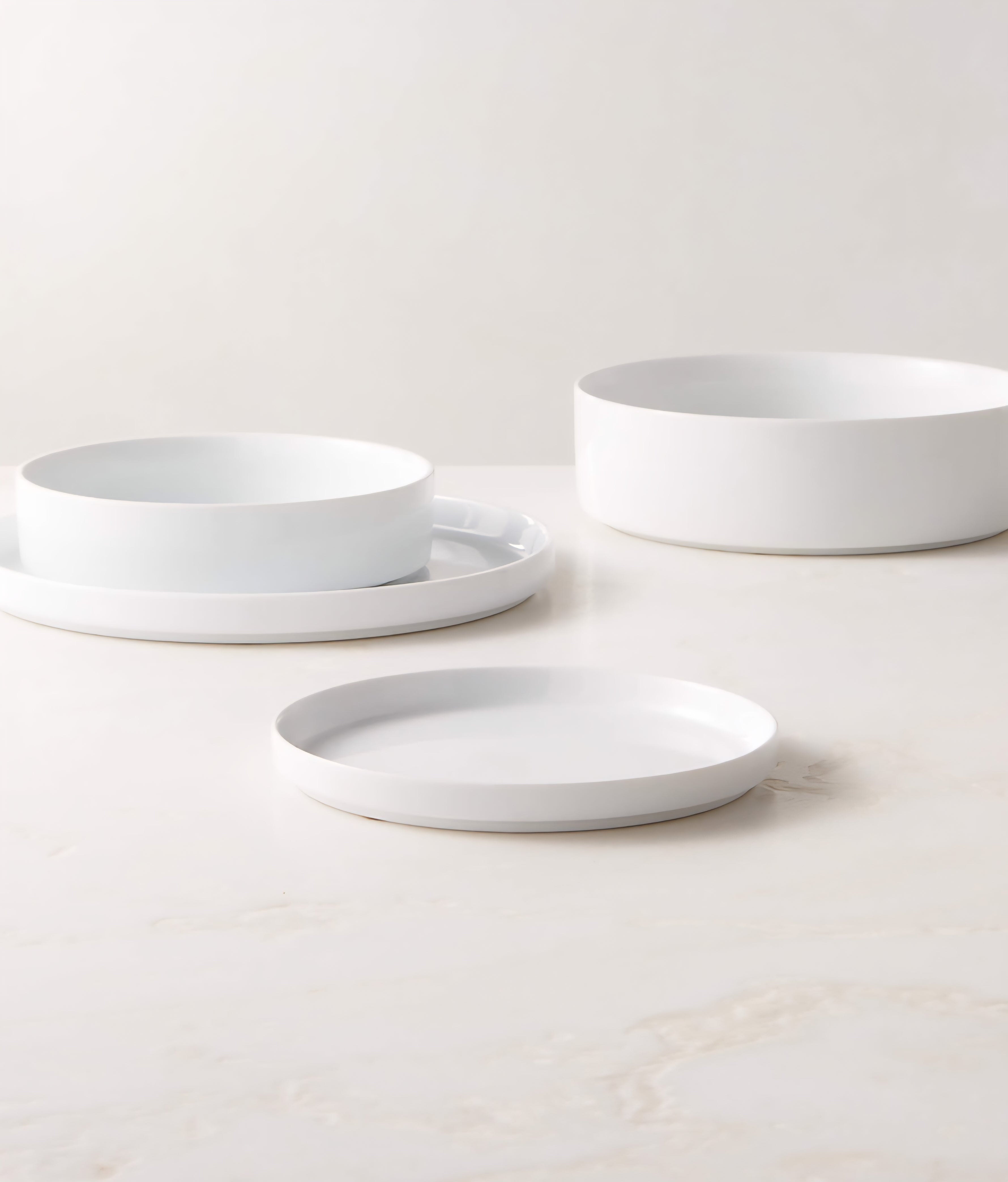 THE ONE × Frank — White Dinner Plates