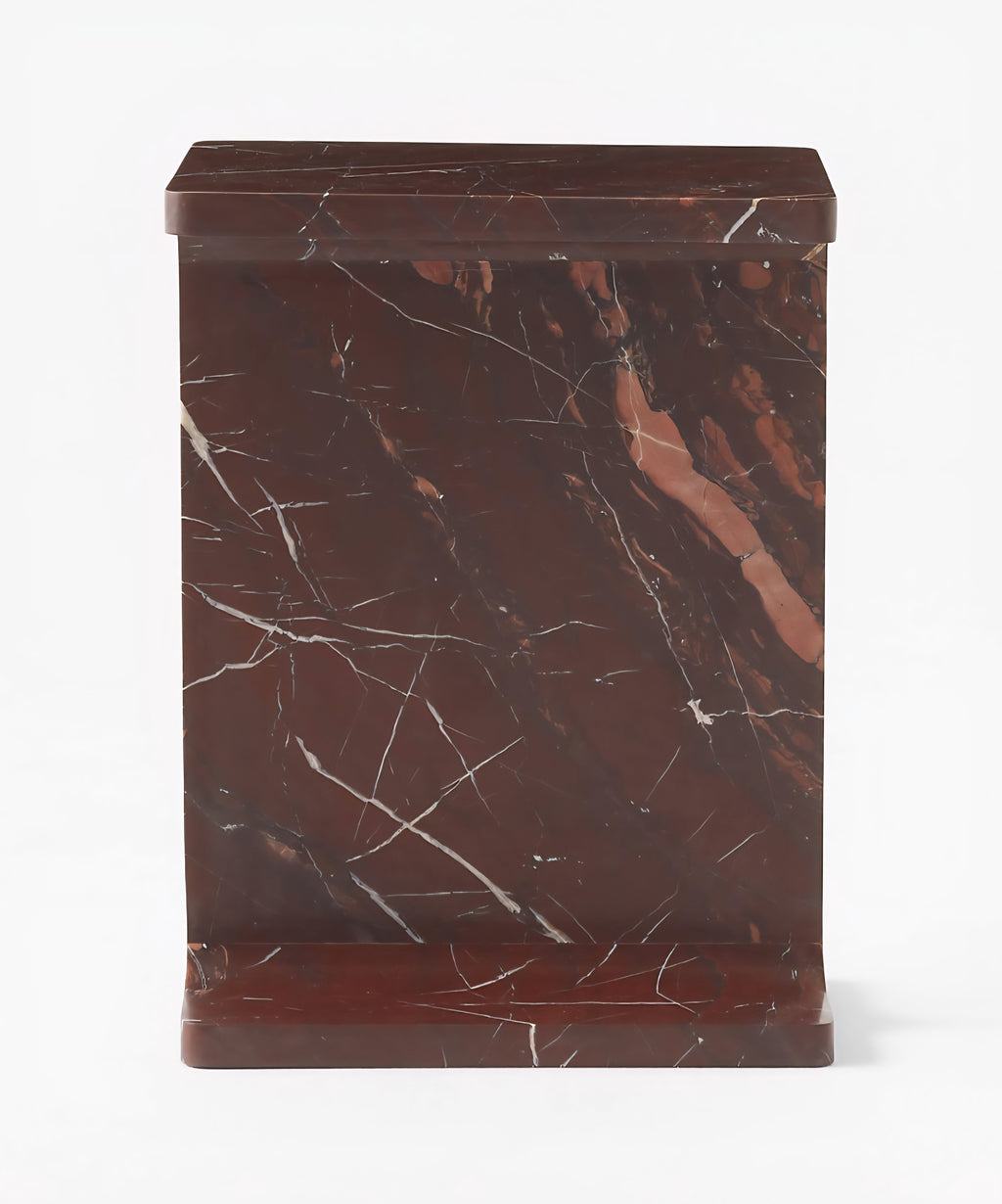 THE ONE × Ciccio — Red Marble Side Table