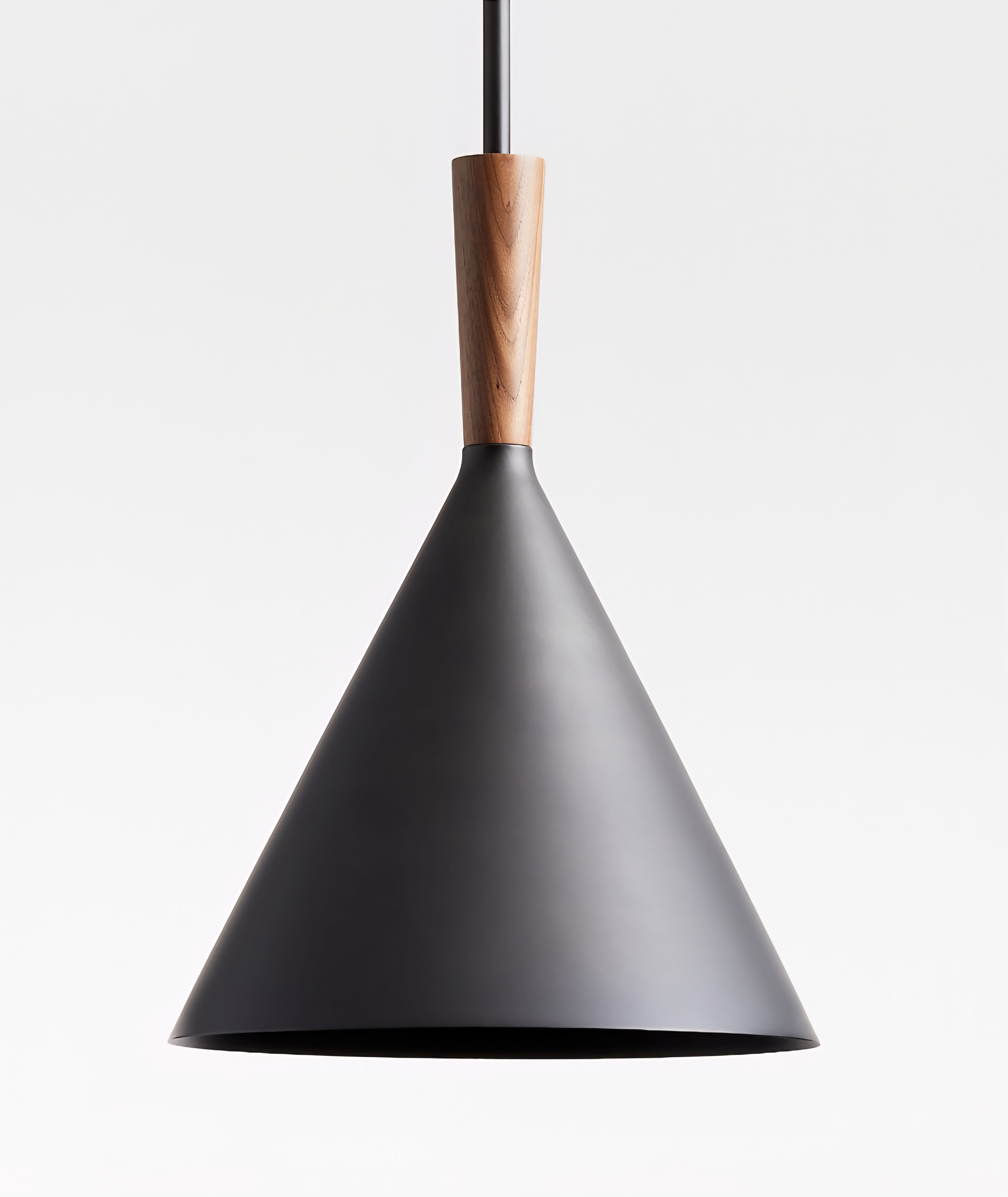 THE ONE × Weston — Black Mid‑Century Modern Pendant Light (11")