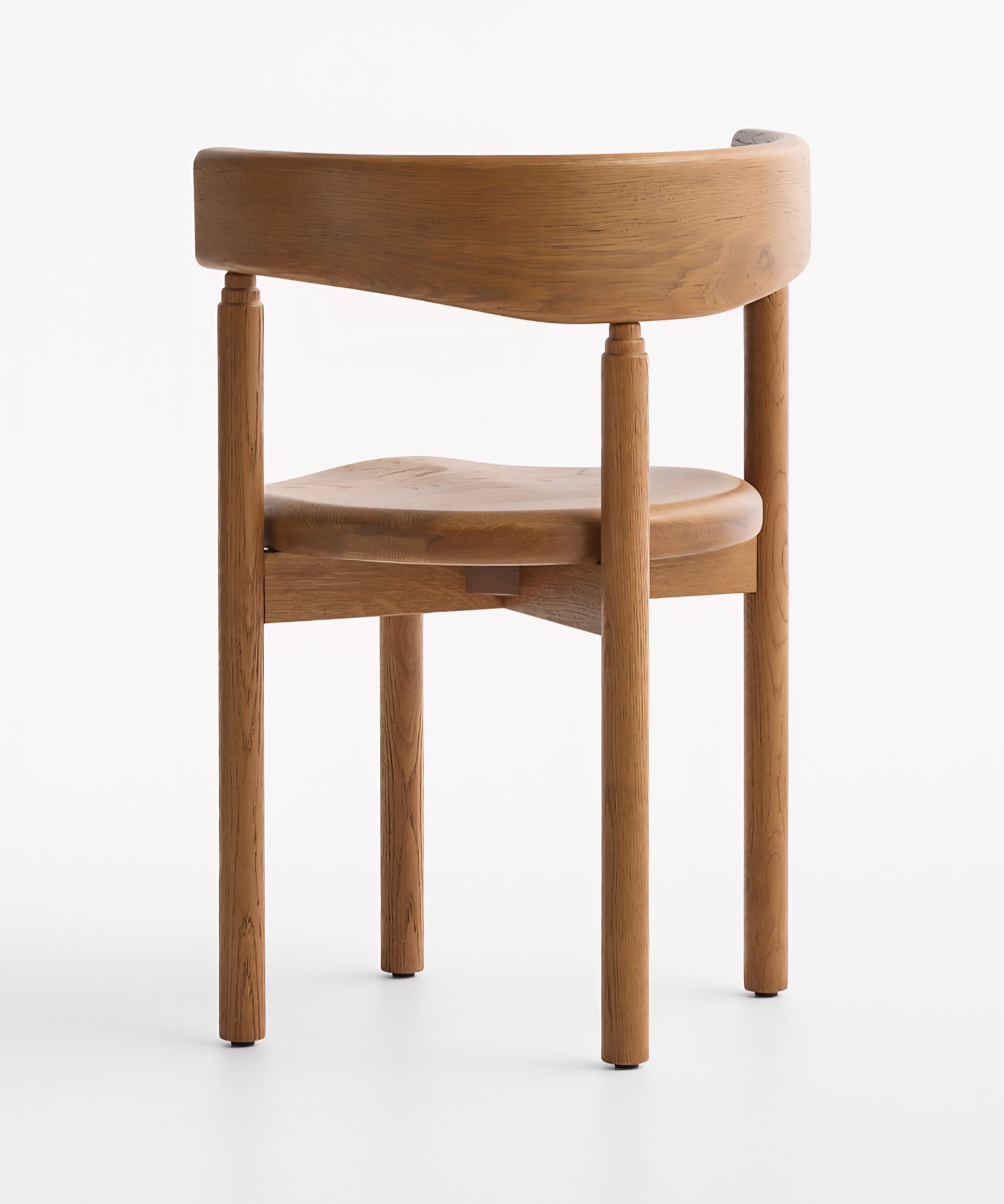 THE ONE × Virage — Curved Oak Dining Chair