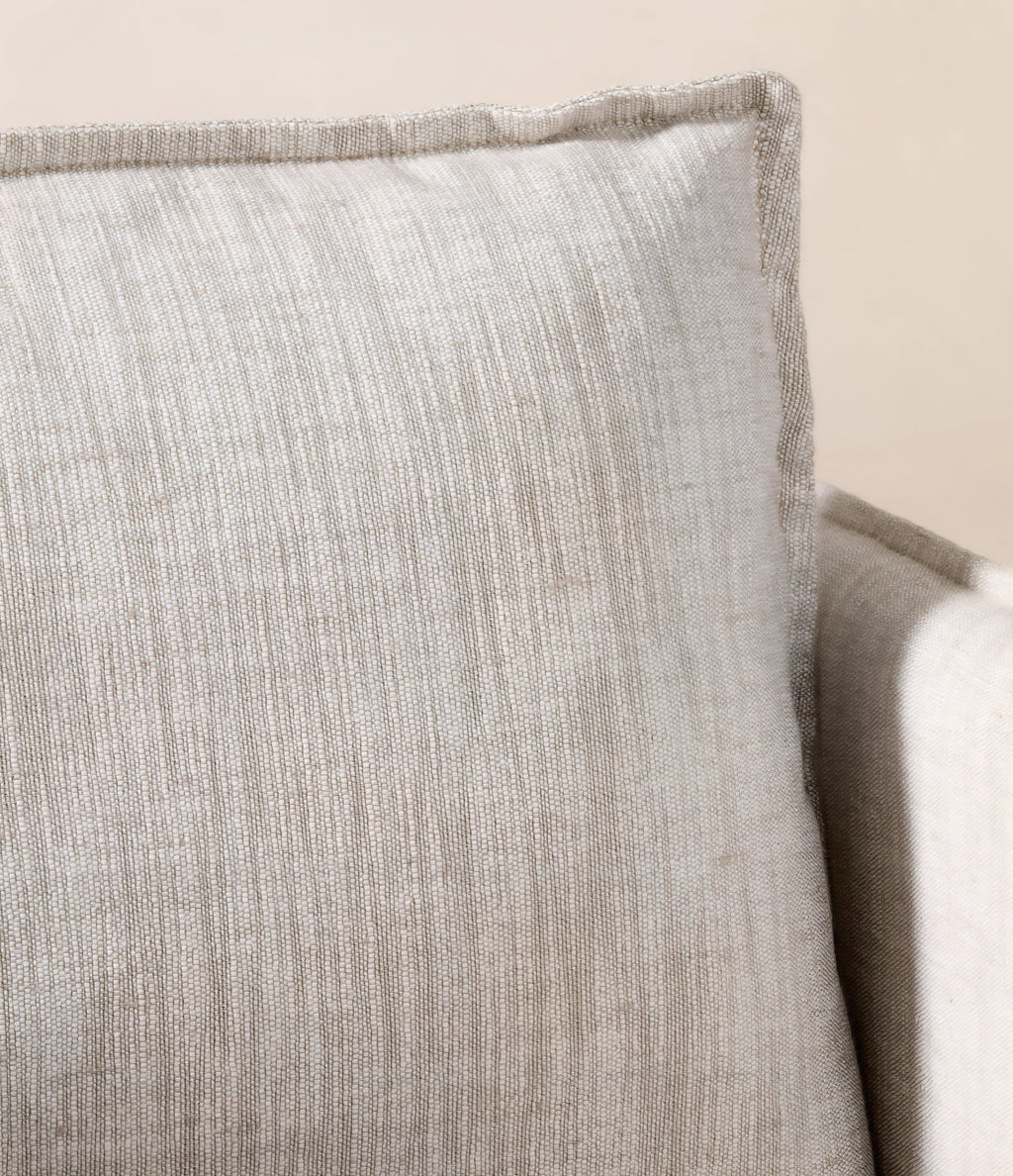 THE ONE × Corroy — Natural Linen Swivel Chair