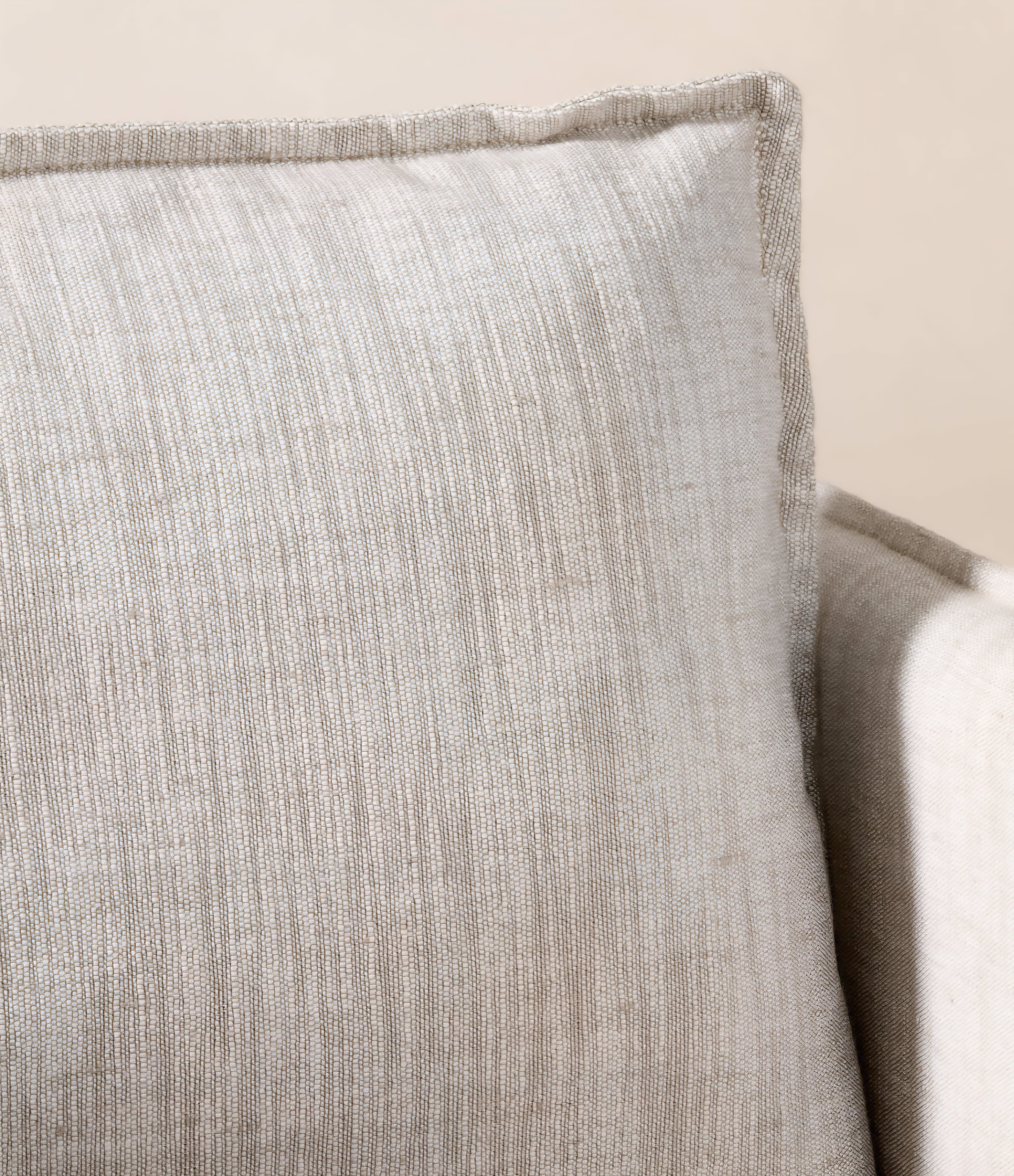 THE ONE × Corroy — Natural Linen Swivel Chair