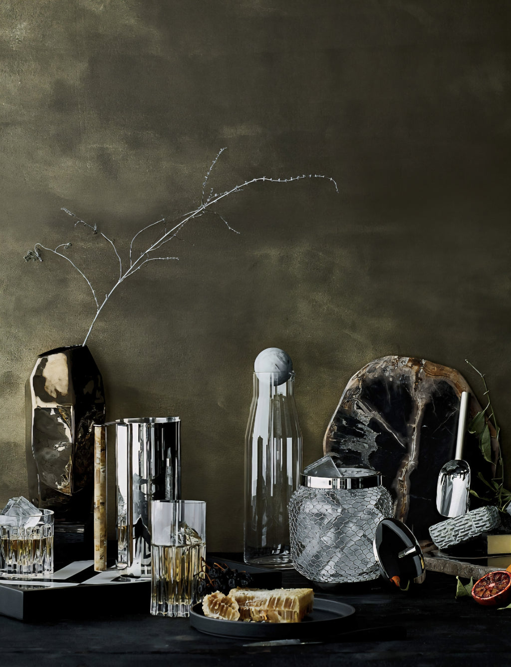 THE ONE × Ring — Petrified Wood Serving Board