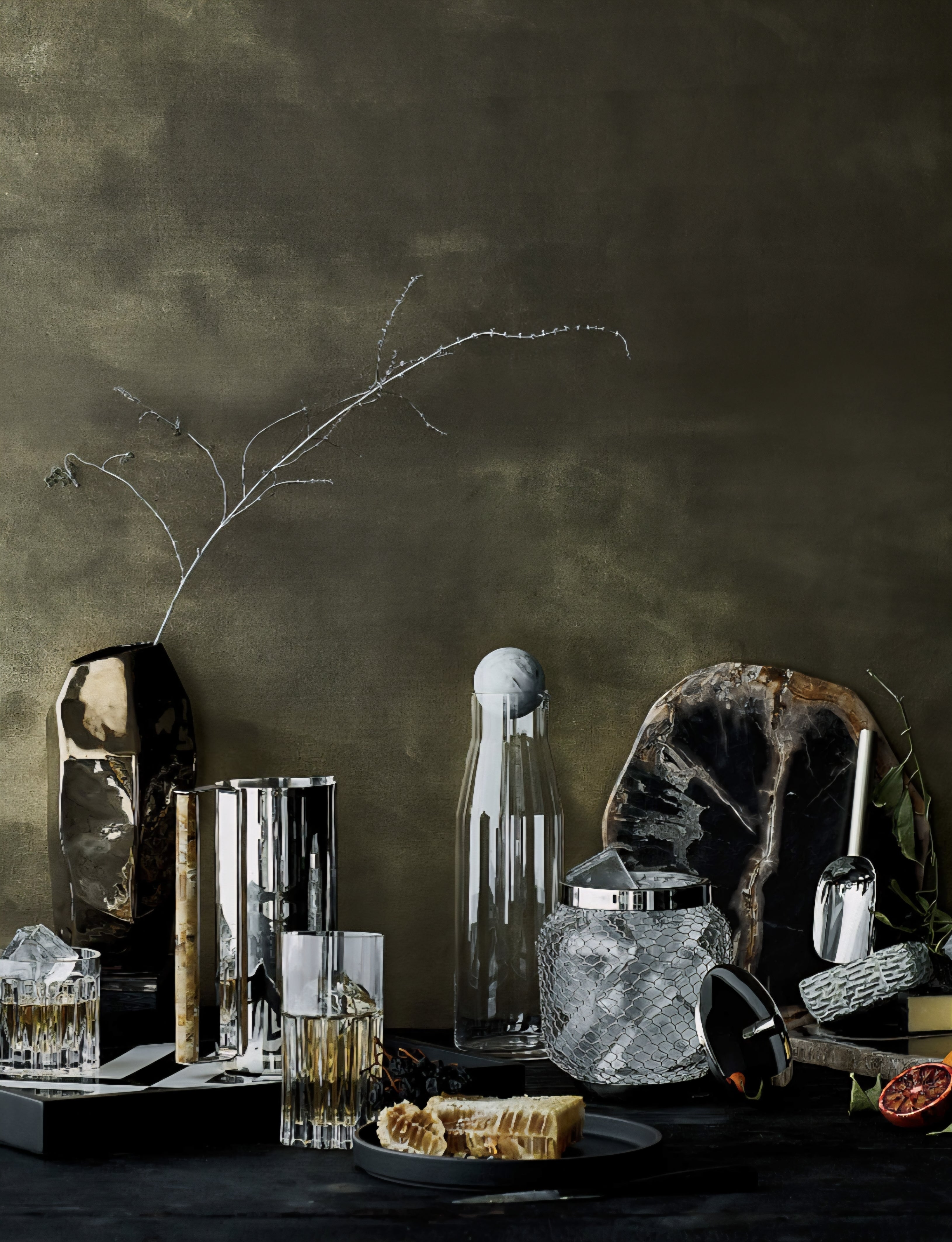 THE ONE × Ring — Petrified Wood Serving Board