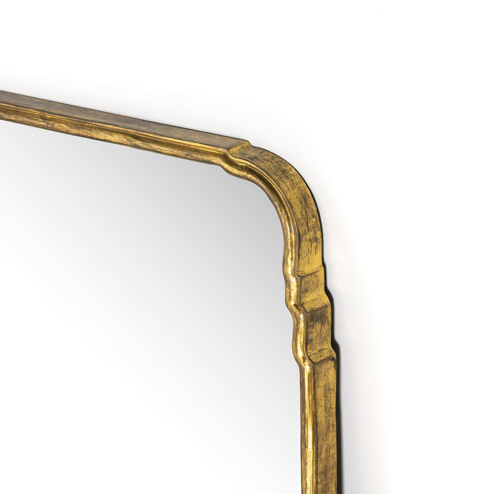 THE ONE × Amelie — Antique Brass Wide Floor Mirror