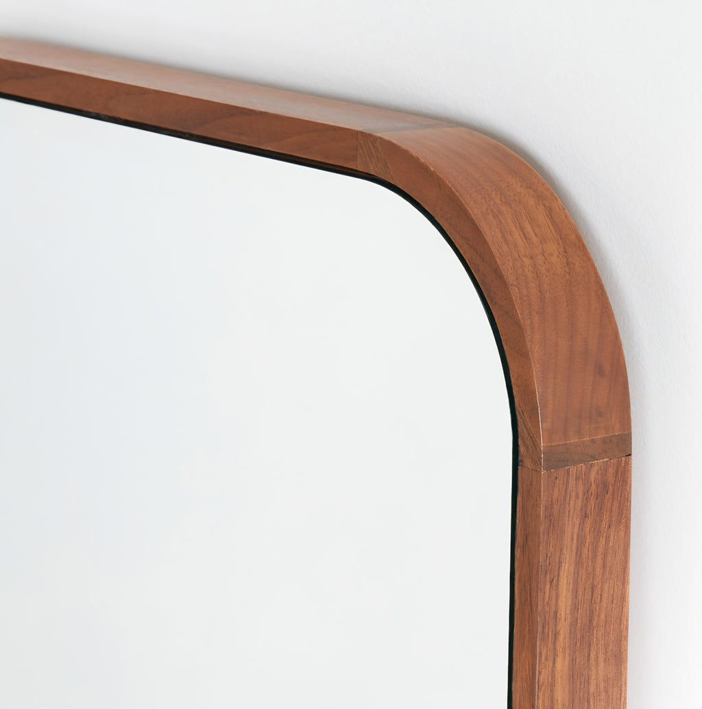 THE ONE × Edge — Medium Walnut Rectangle Standing Mirror