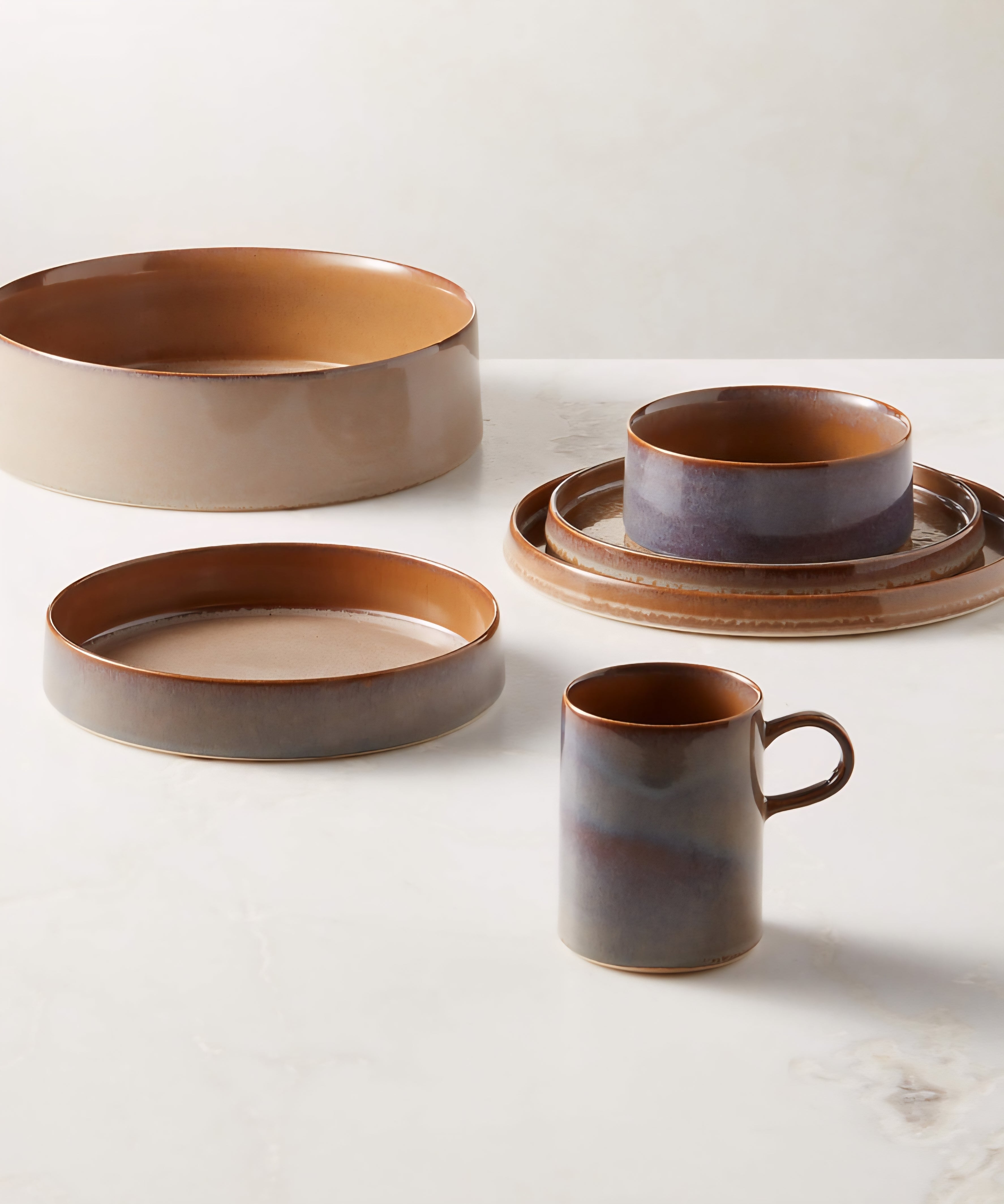 THE ONE × Prado — Reactive Glaze Pasta & Soup Bowls