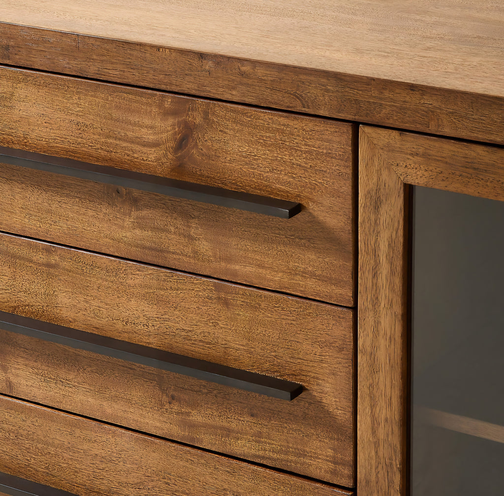 THE ONE × Truman — Acacia Wood Credenza with Drawers