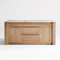 THE ONE × Terra — Marble Top Kitchen Island with Storage (78")