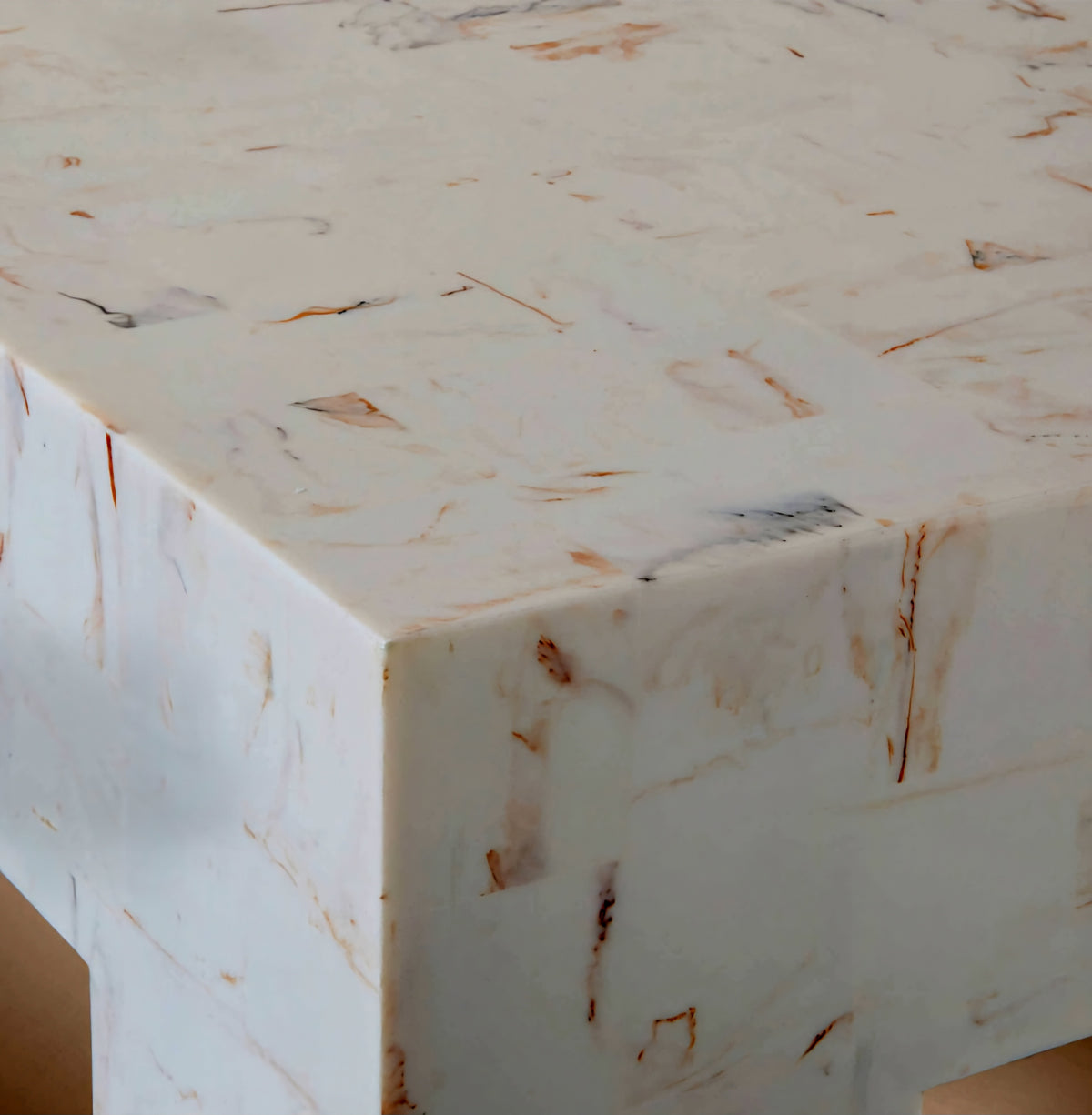 THE ONE × Scatola — Brown Burl Wood Coffee Table