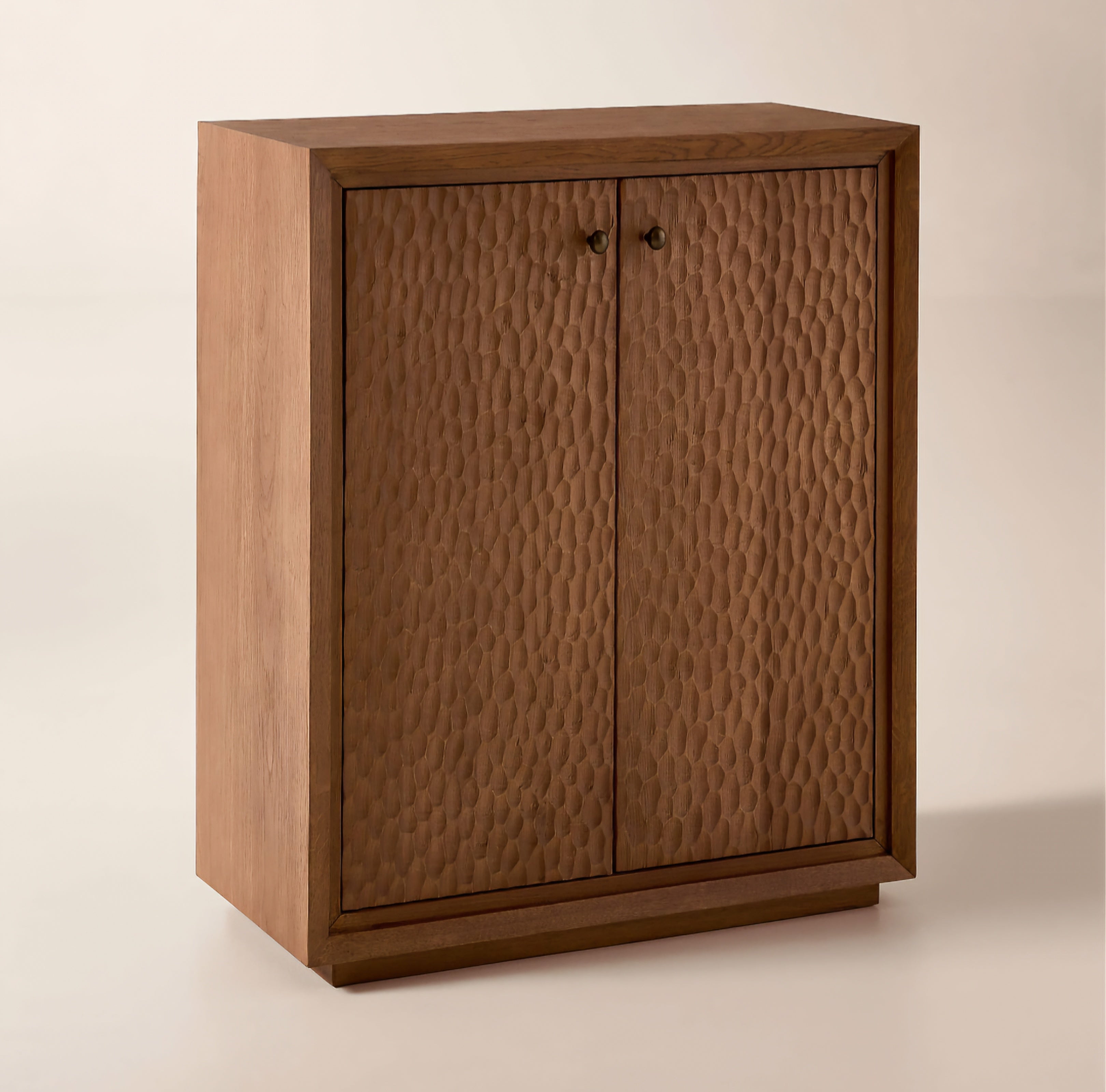 THE ONE × Hawk — Carved White Oak Entryway Cabinet
