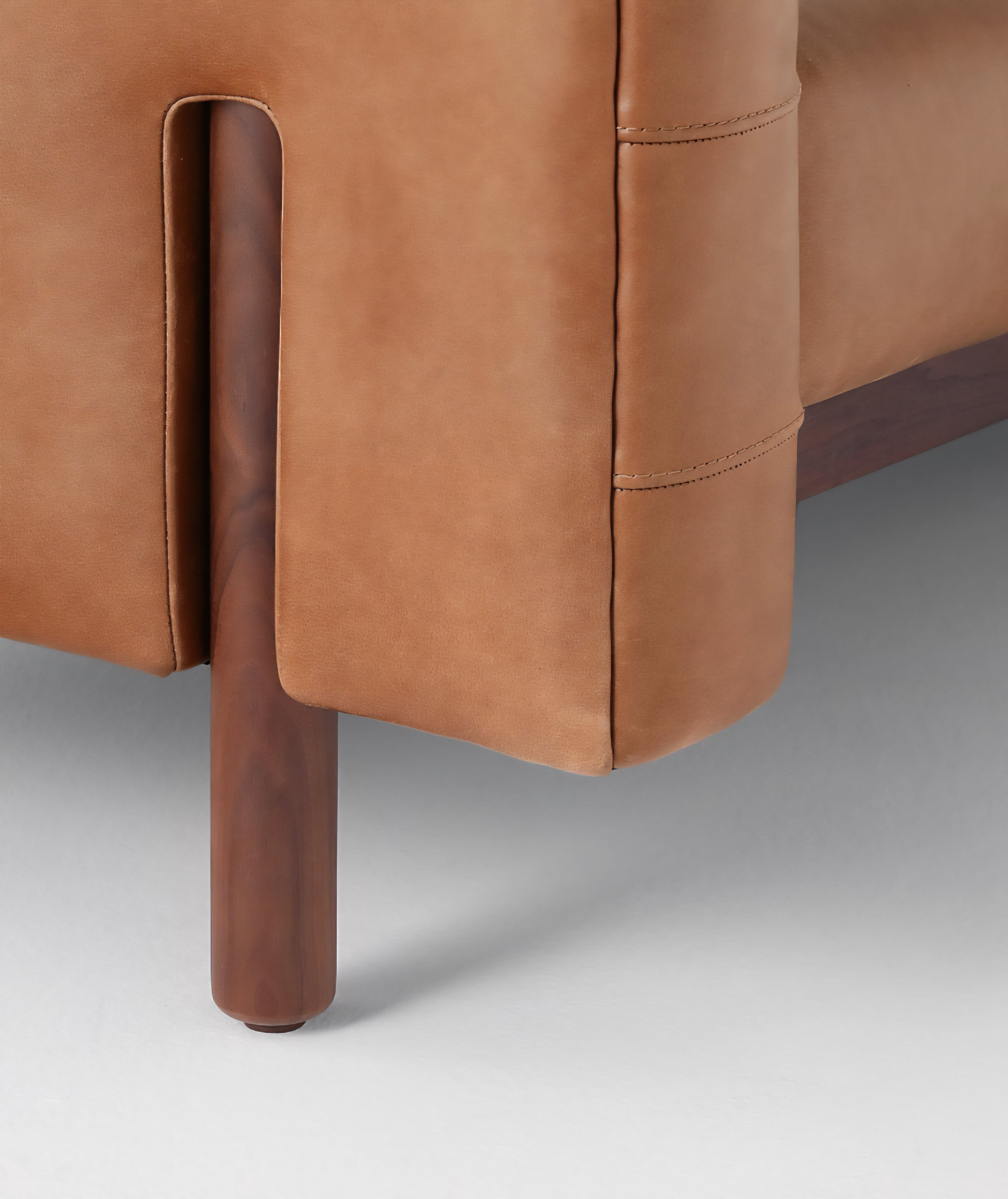THE ONE × Marconi — Tufted Leather & Velvet Sofa