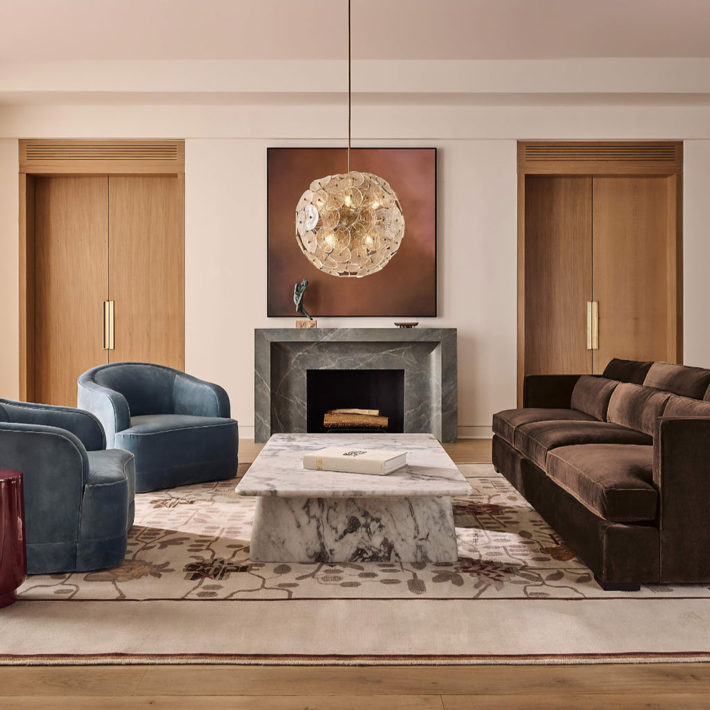 THE ONE × Fiora — Hand-Knotted Distressed Warm White New Zealand Wool Area Rug