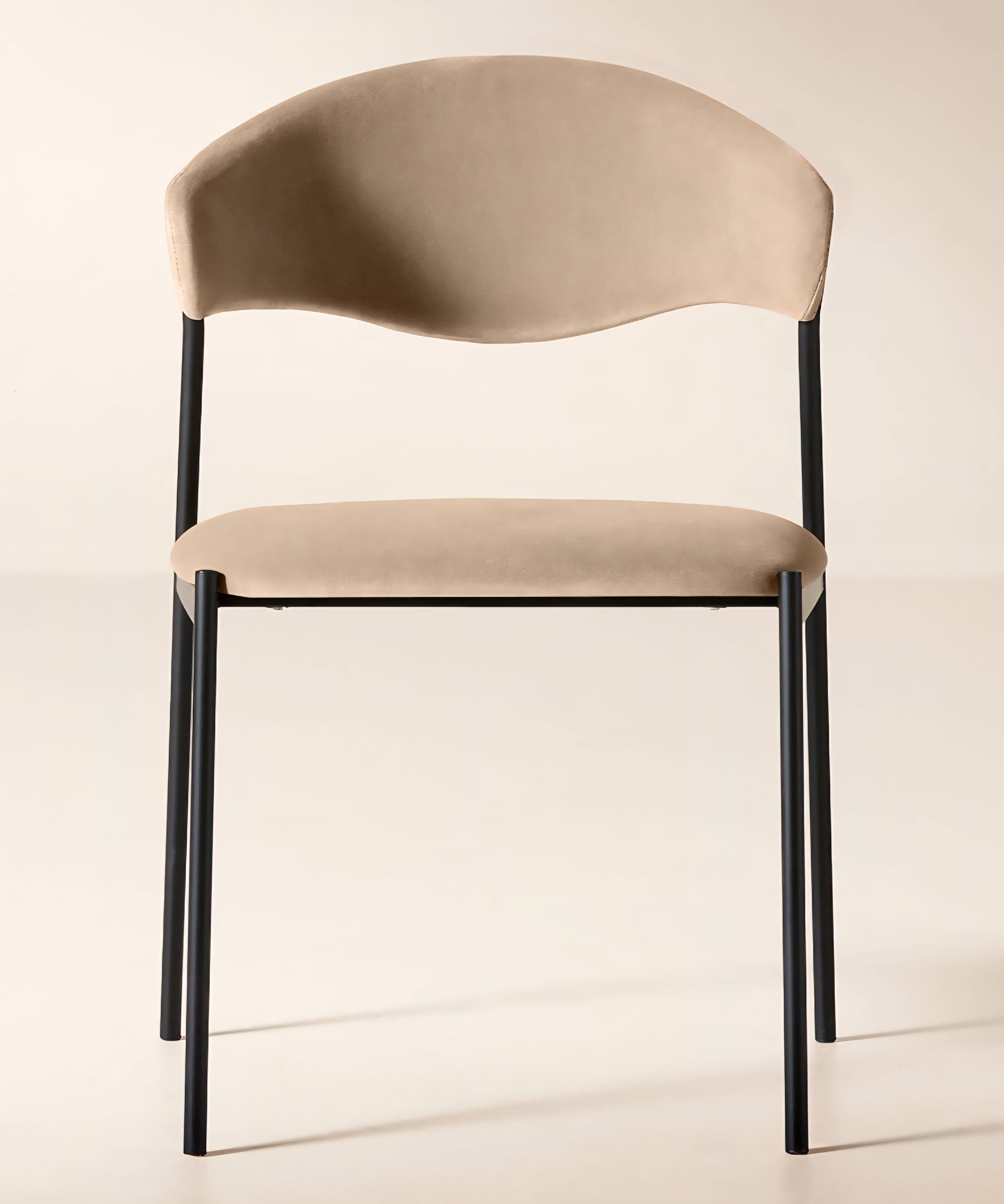 THE ONE × Damato — Mink Velvet Dining Chair