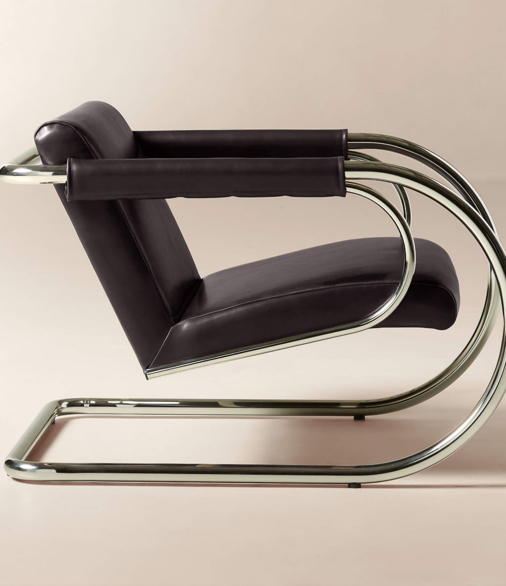 THE ONE × Loop — Chocolate Leather Accent Chair