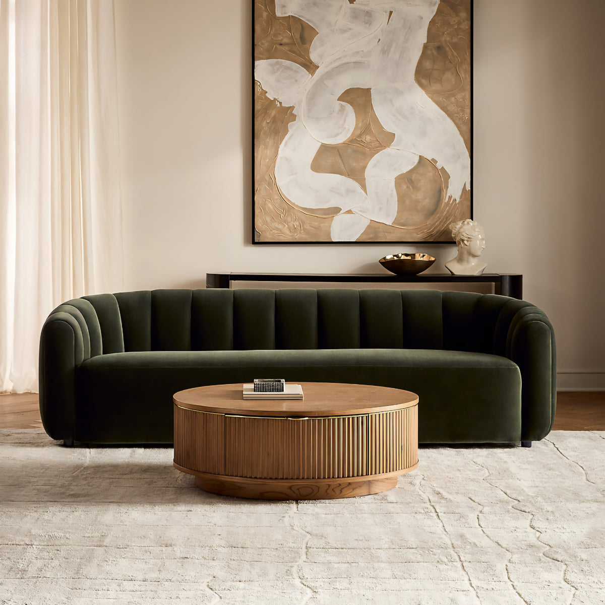 THE ONE × Davison — Fluted Oak Coffee Tables