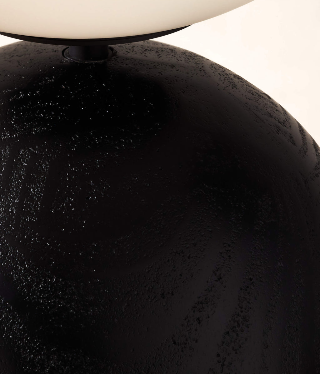THE ONE × Ori — Globe Floor Lamp with Black Wood Base