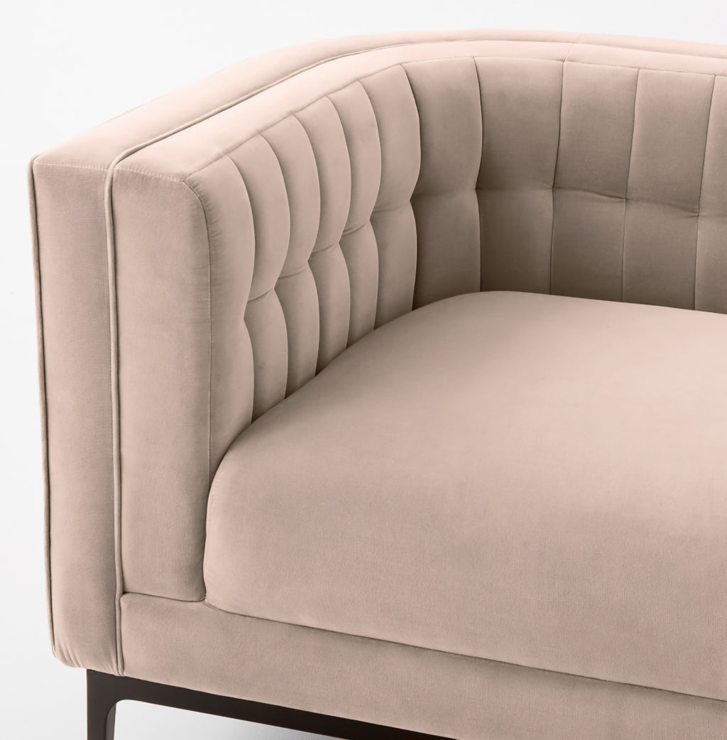 THE ONE × Ambroise — Light Taupe Velvet Sofa