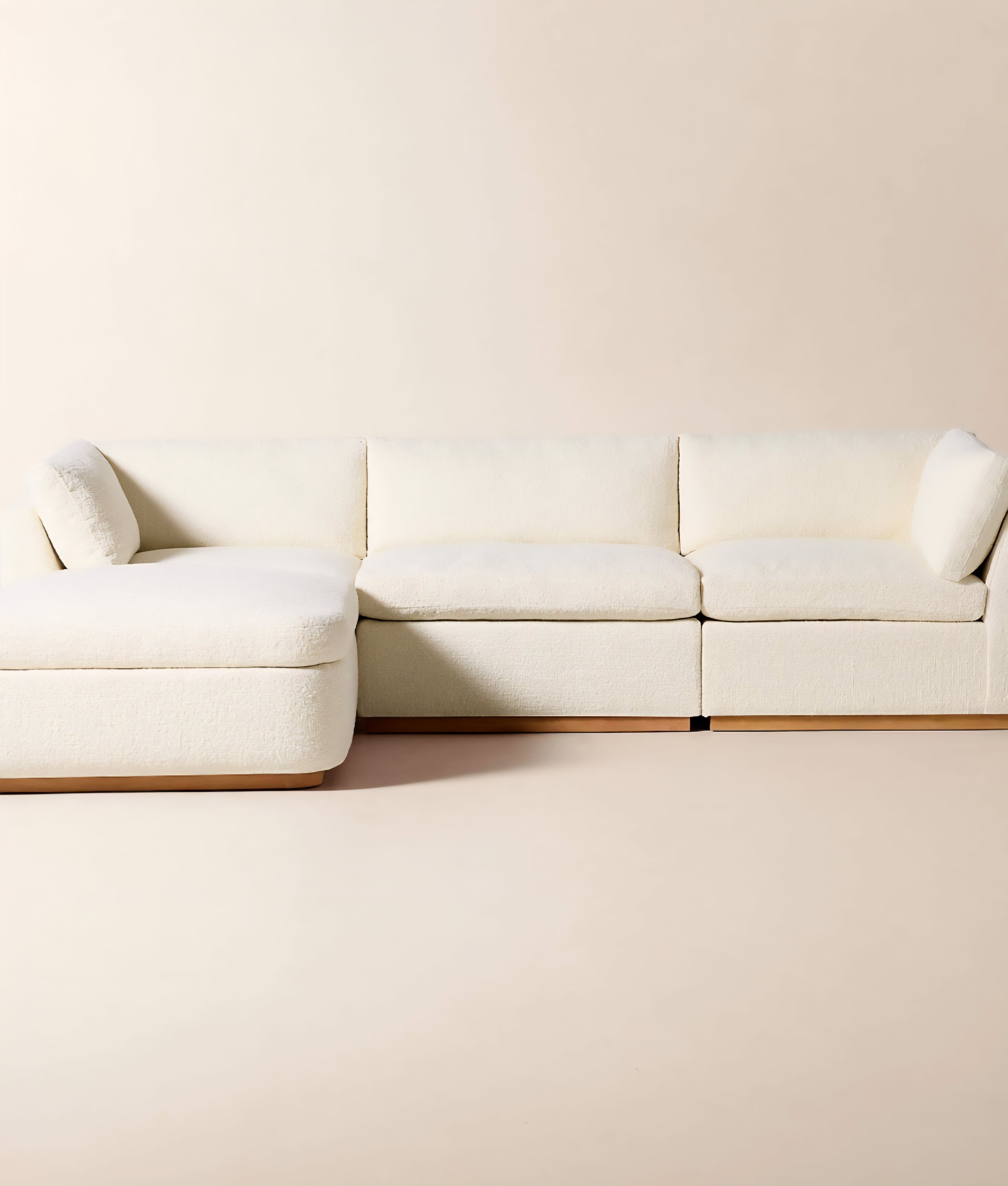 THE ONE × Stormo — Ivory Boucle Sectional Sofa