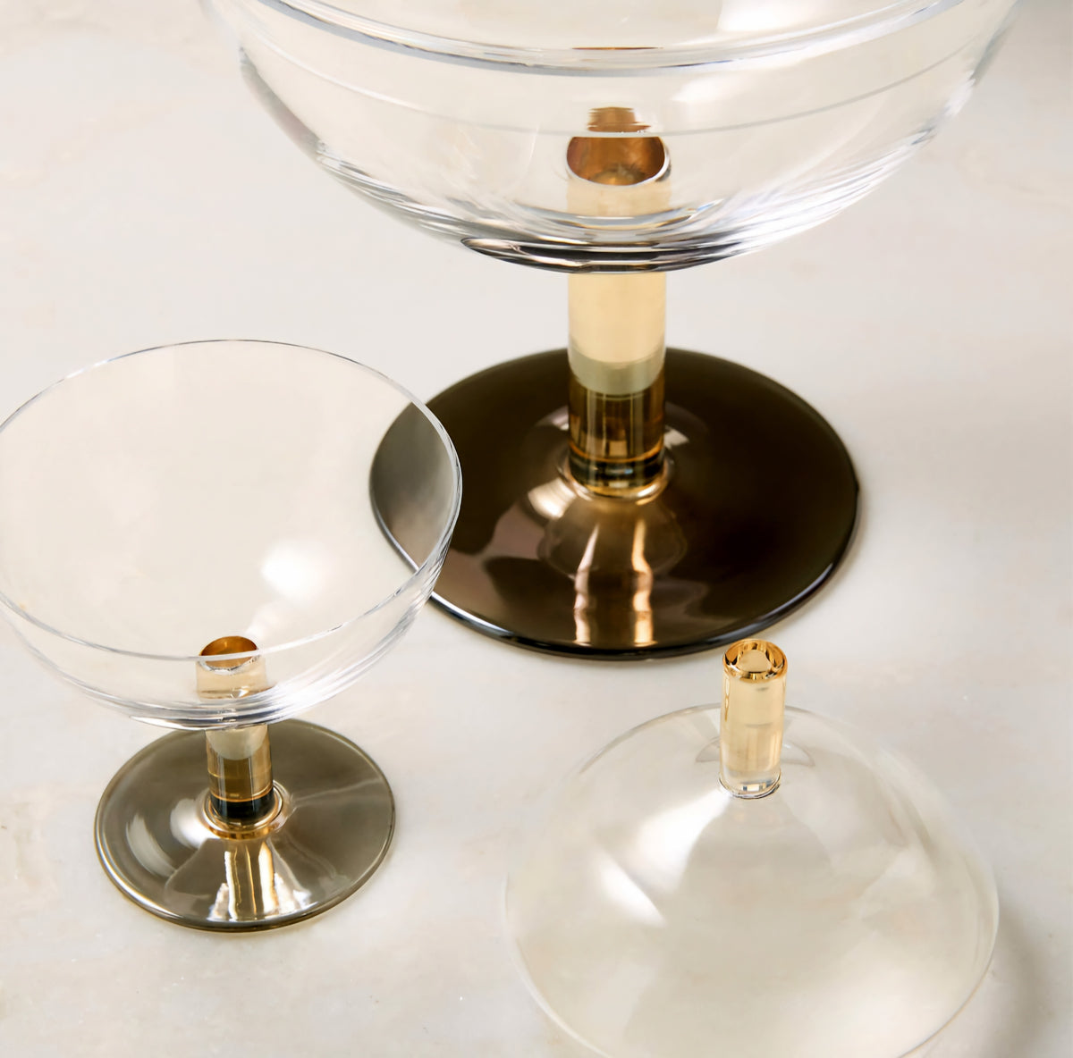 THE ONE × Gianna — Glass Dishes with Lids (Set of 2)