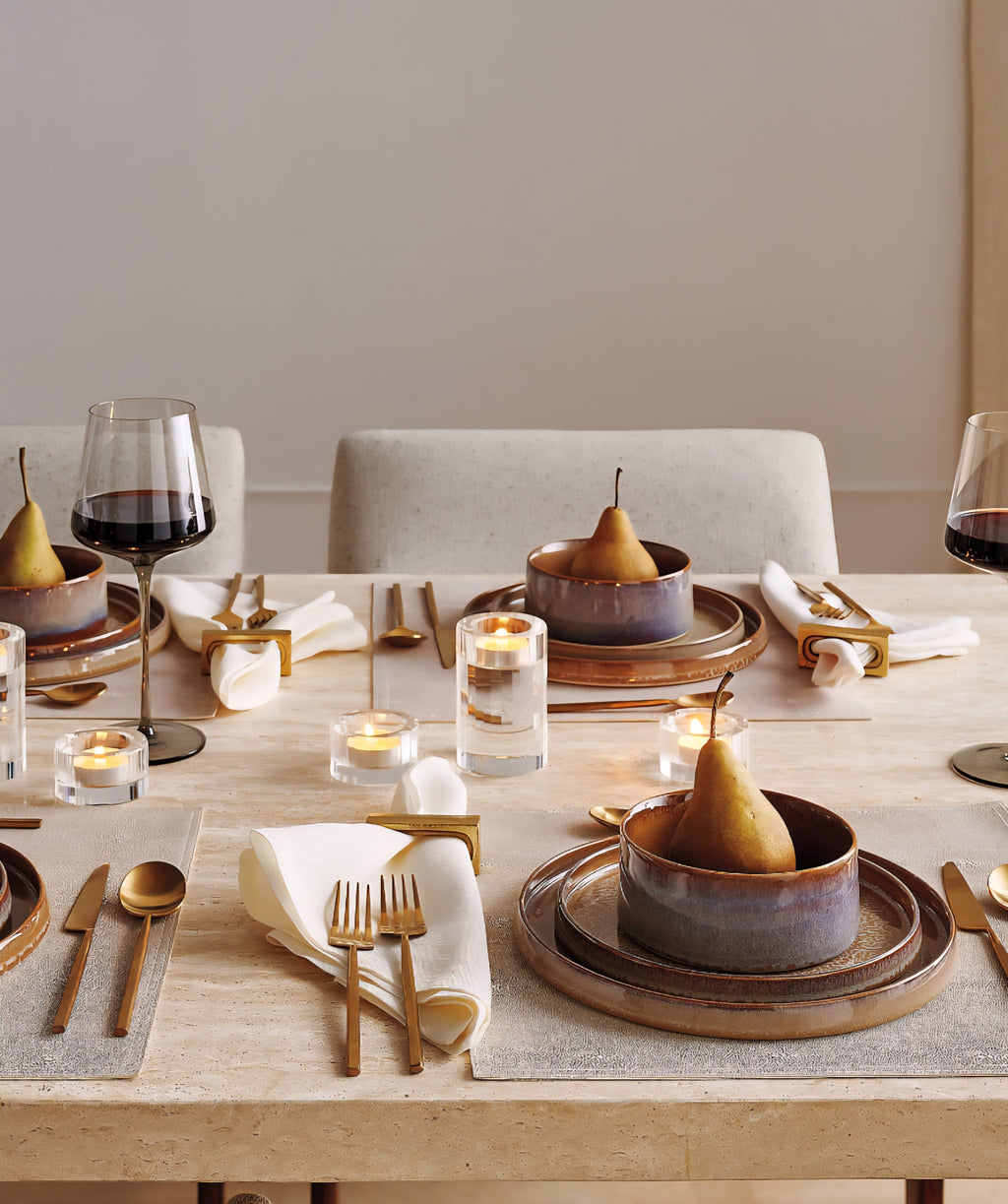 THE ONE × Prado — 4-Piece Reactive Glaze Dinnerware Set