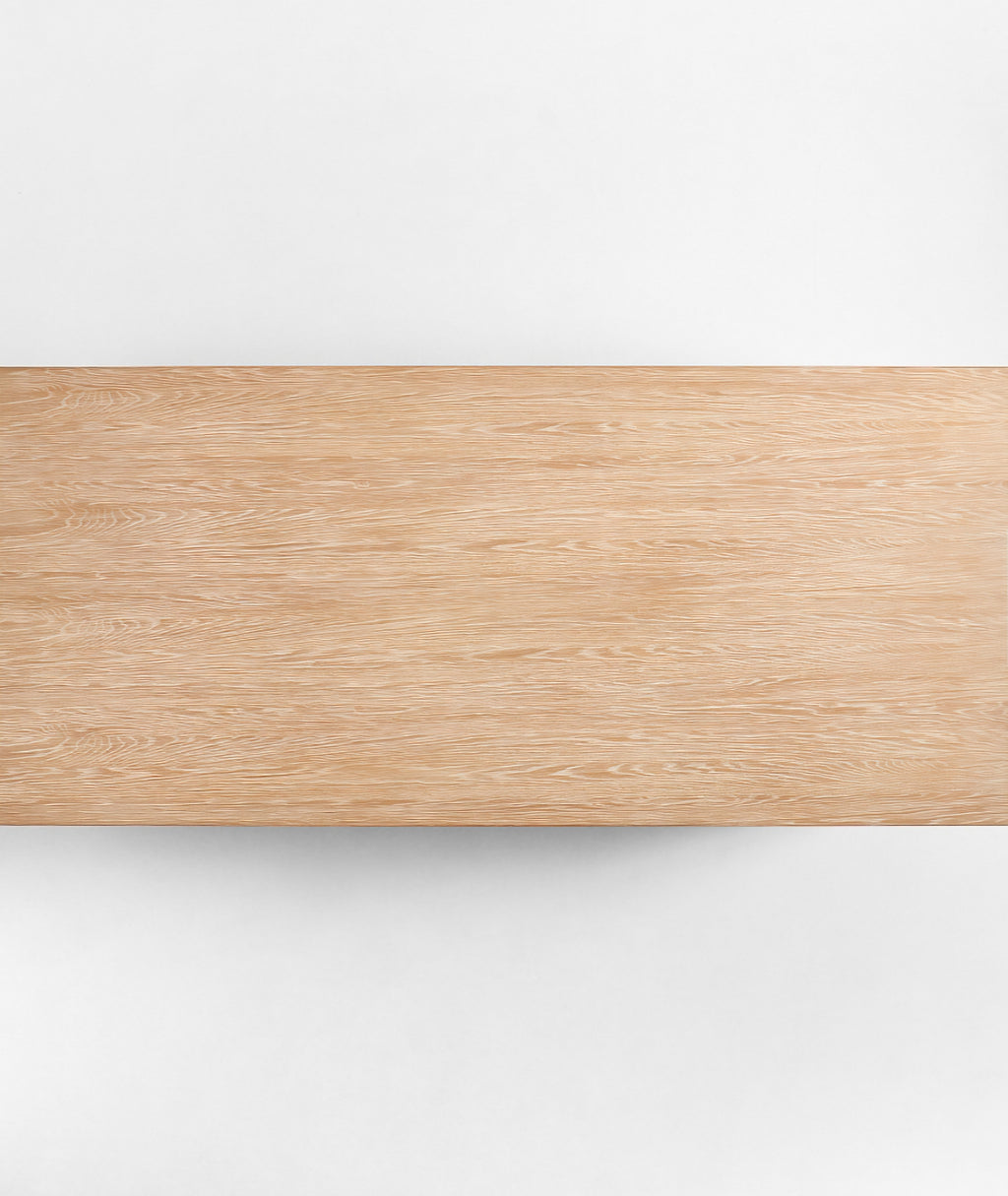THE ONE × Virage — 96" Curved Oak Dining Table