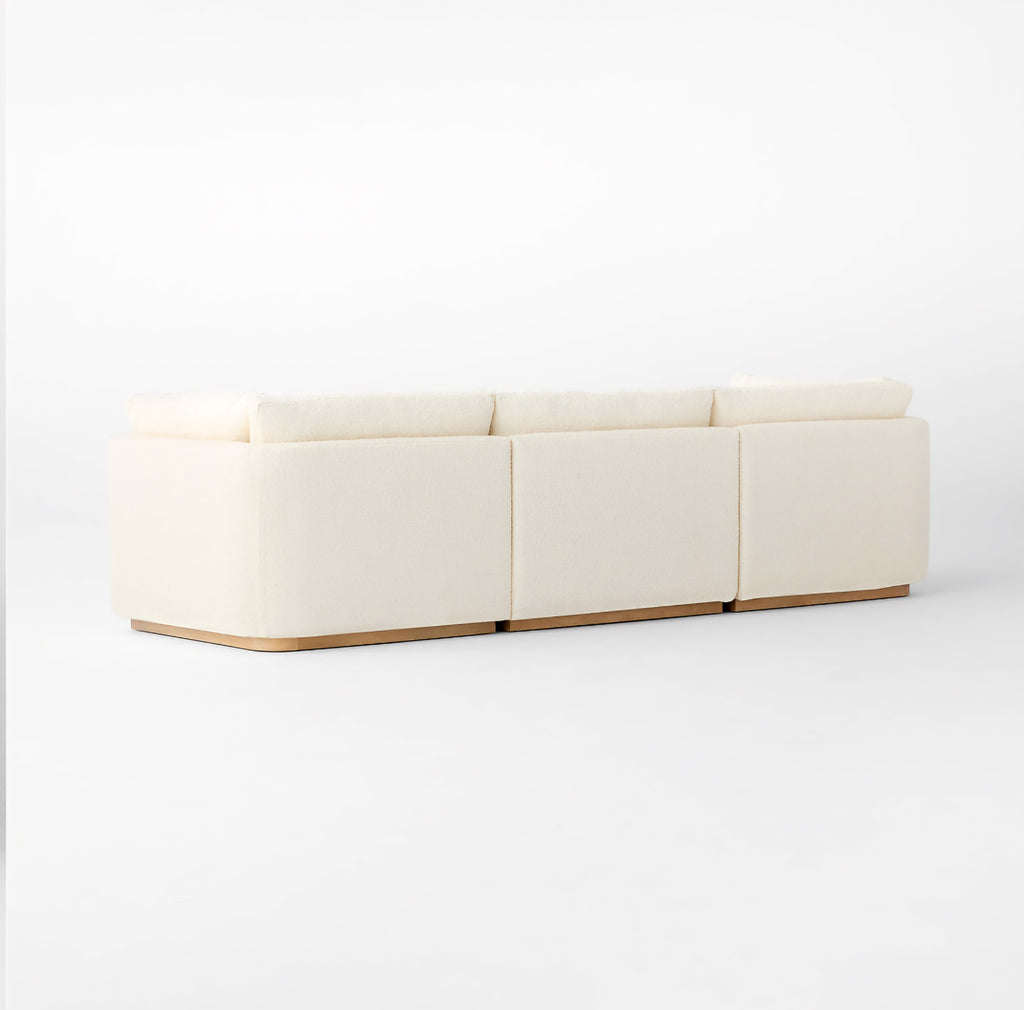 THE ONE × Stormo — Ivory Boucle Sectional Sofa