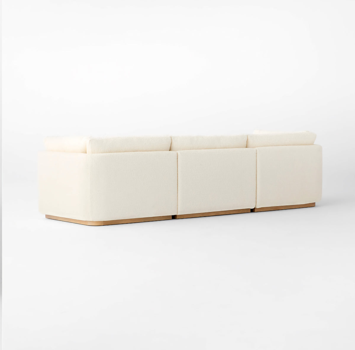 THE ONE × Stormo — Ivory Boucle Sectional Sofa