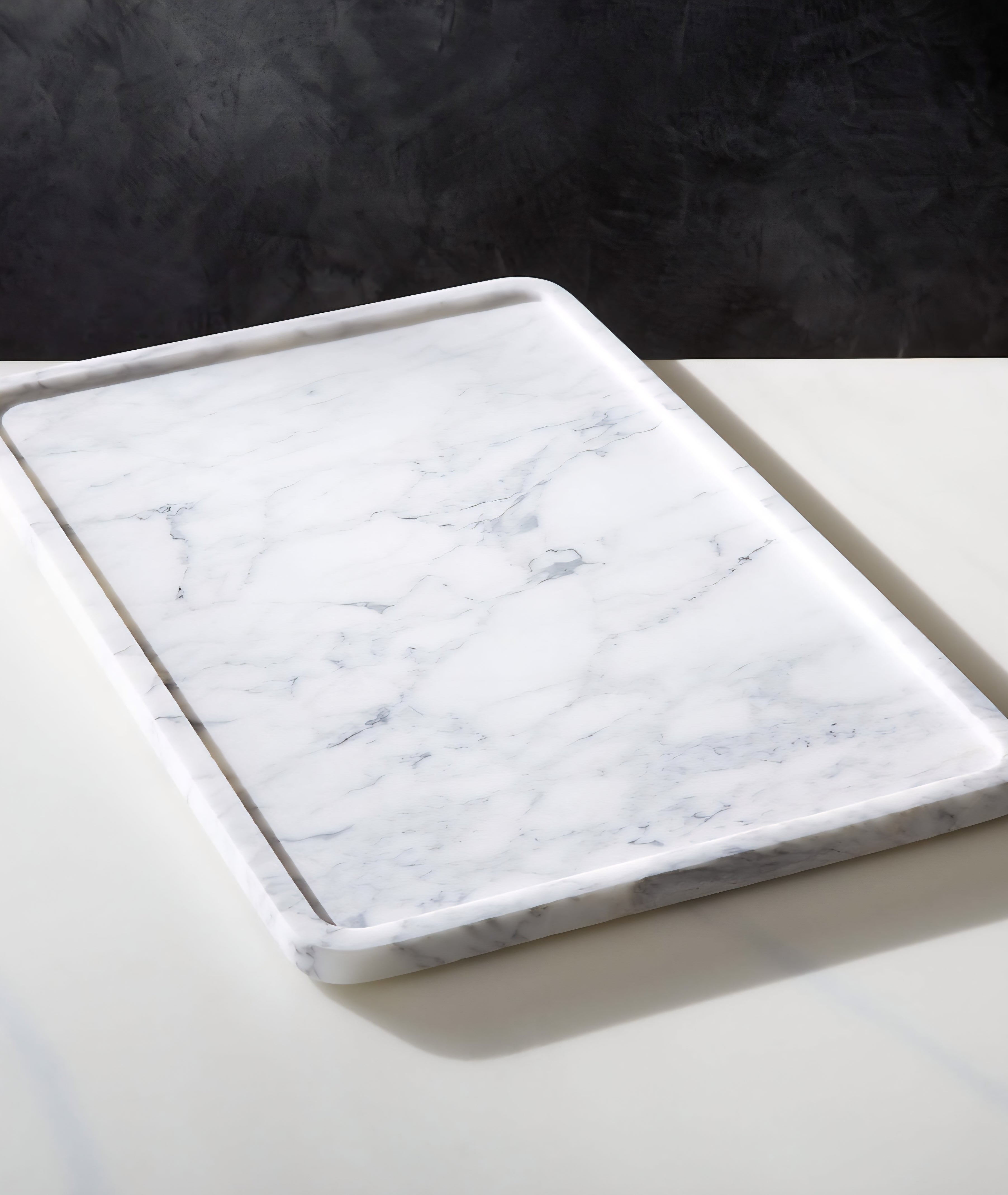 THE ONE × Marble — Rectangular Marble Serving Tray