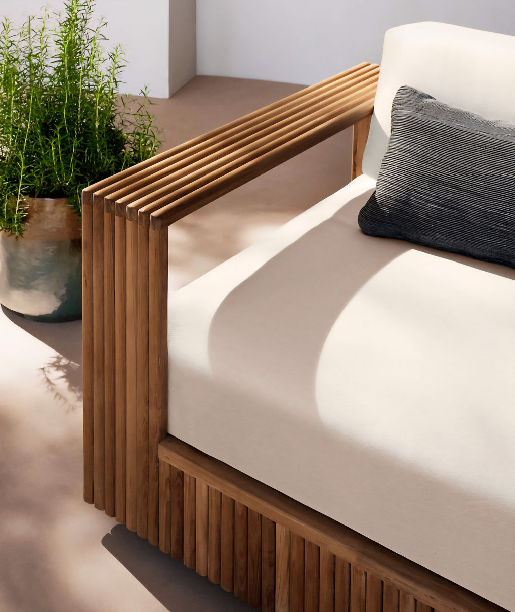 THE ONE × Topia — Teak Outdoor Sectional Collection