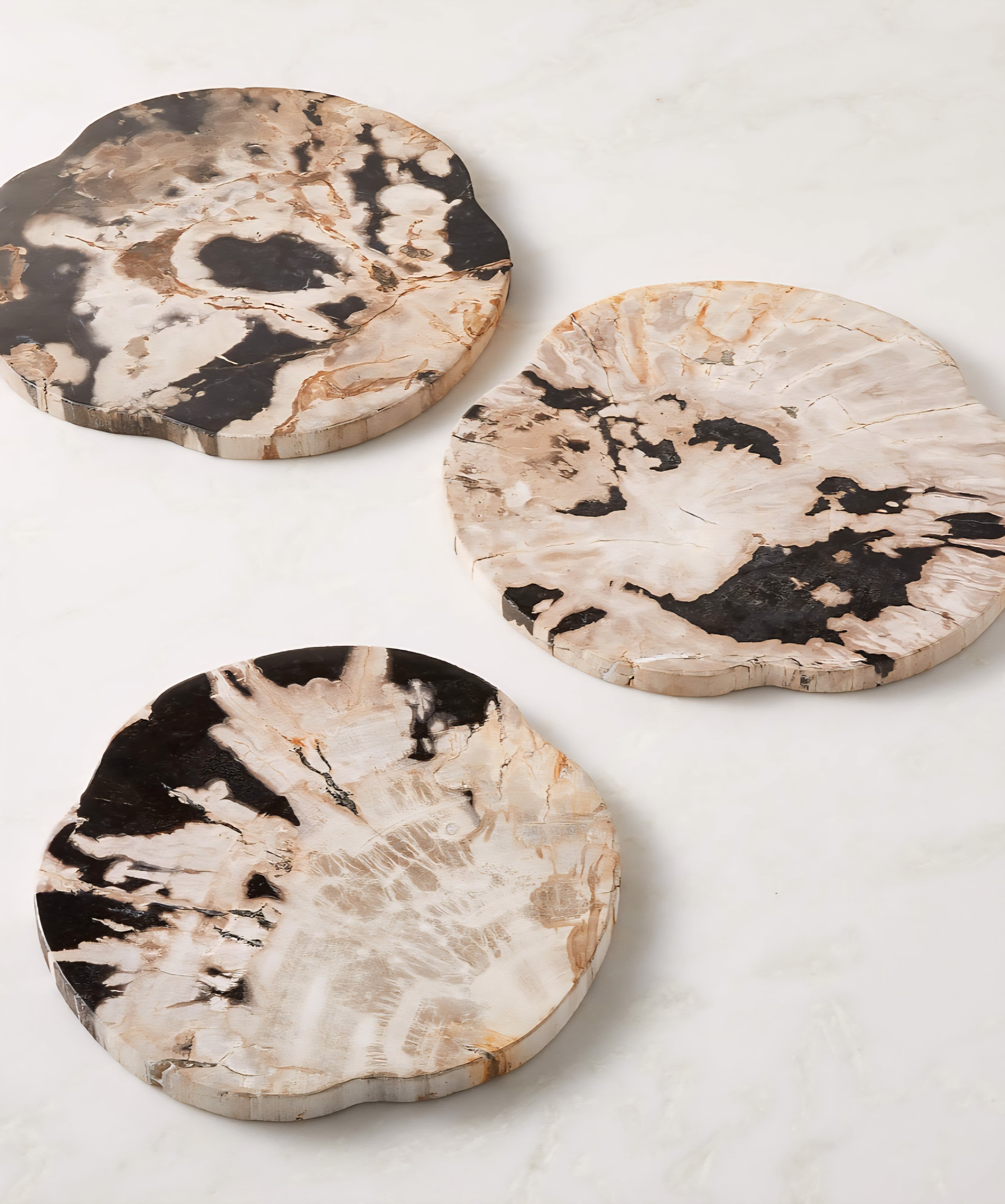 THE ONE × Ring — Petrified Wood Serving Board