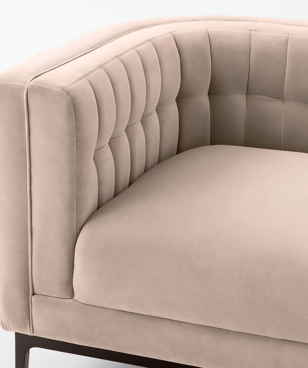 THE ONE × Ambroise — Light Taupe Velvet Sofa