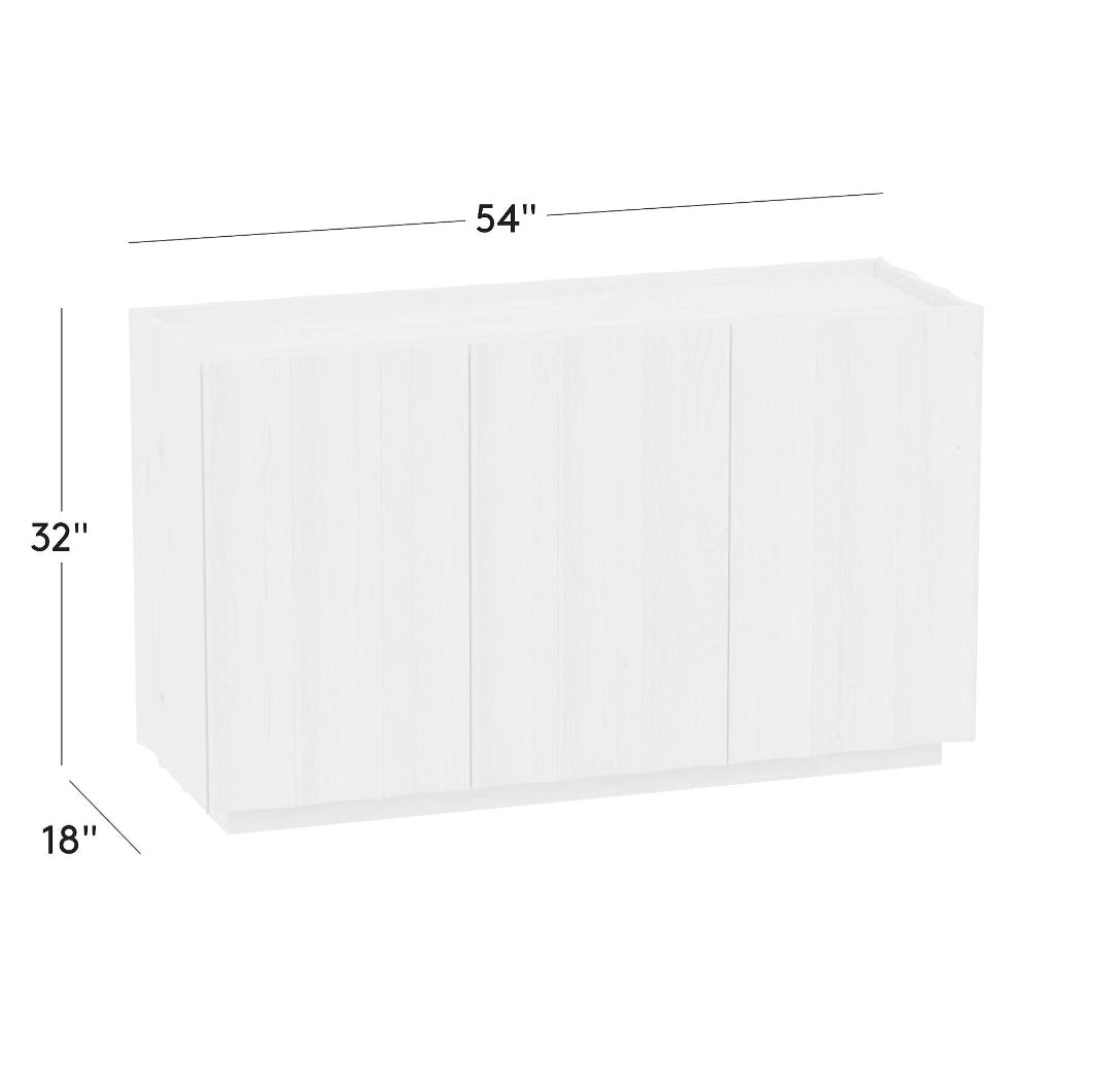 THE ONE × Bardo — Scalloped Oak Wood Credenza