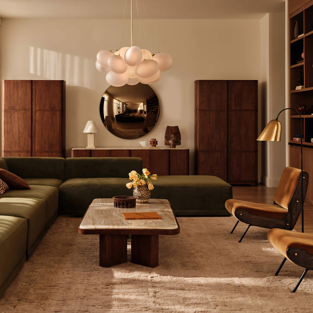 THE ONE × Corvina — Unlacquered Polished Brass Chandelier