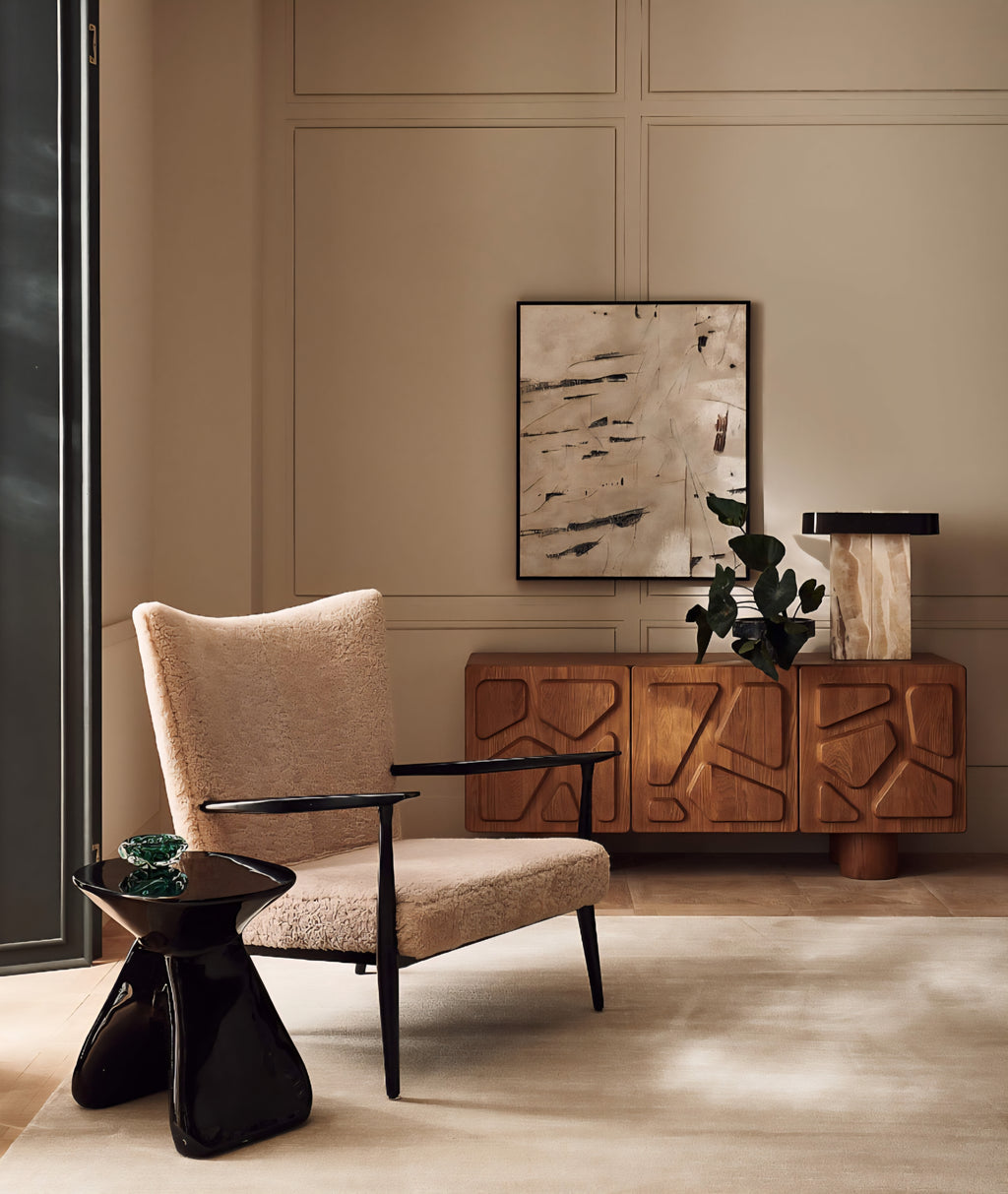 THE ONE × Pull-Up — Shearling Lounge Chair