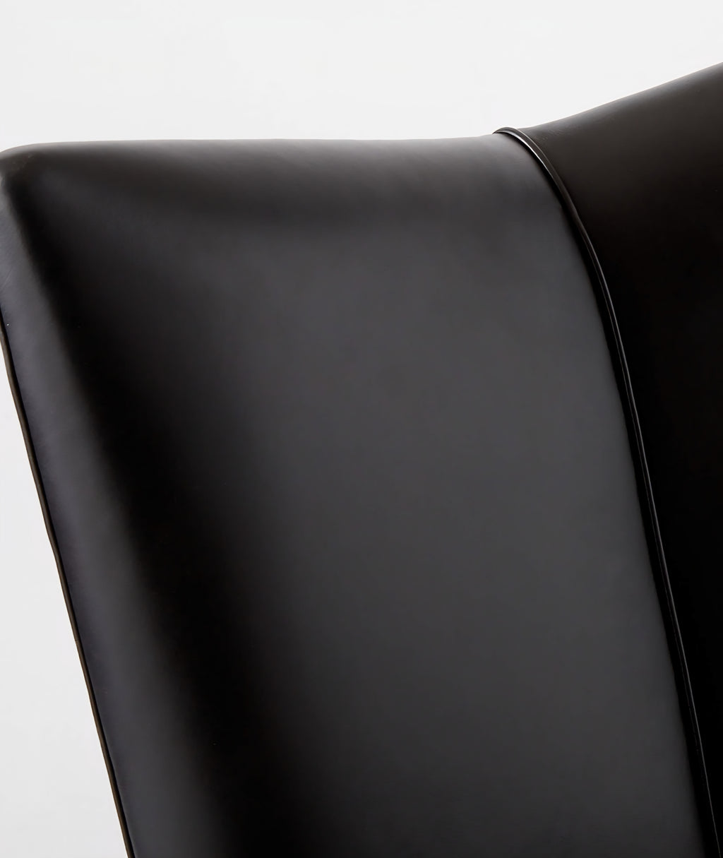 THE ONE × Bowtie — Black Leather Office Chair