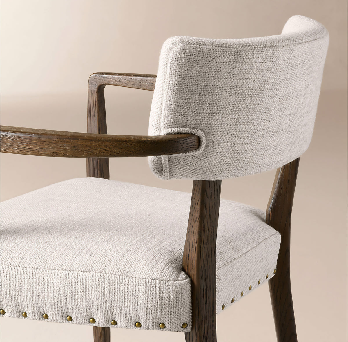 THE ONE × Arlo — Smoked Mauve Performance Fabric Dining Armchair