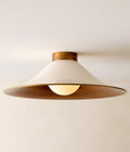 THE ONE × Tens — White Enamel Flush Mount Light