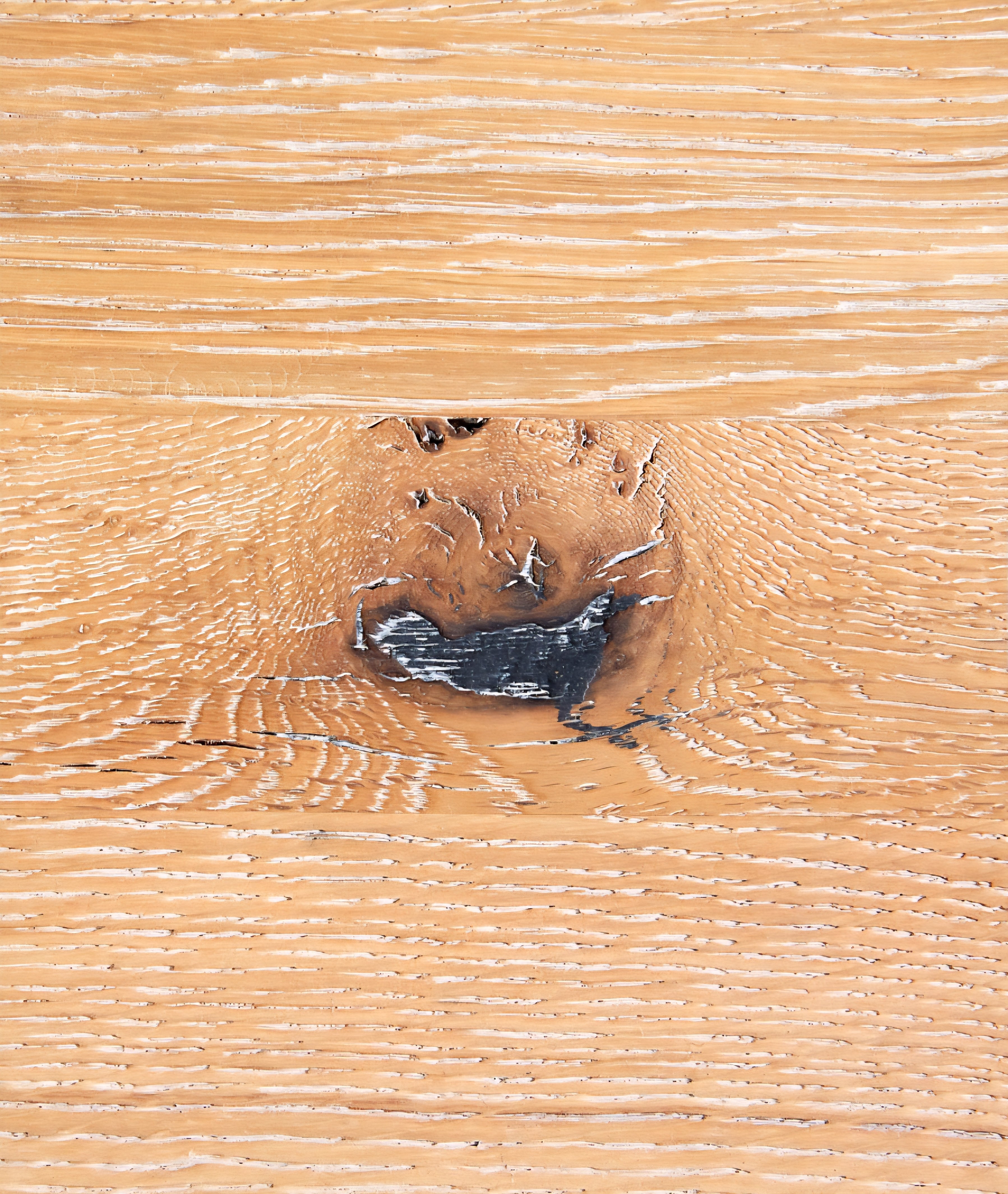 THE ONE × Terra — Natural Oak Wood Desk with Power Outlets (54")