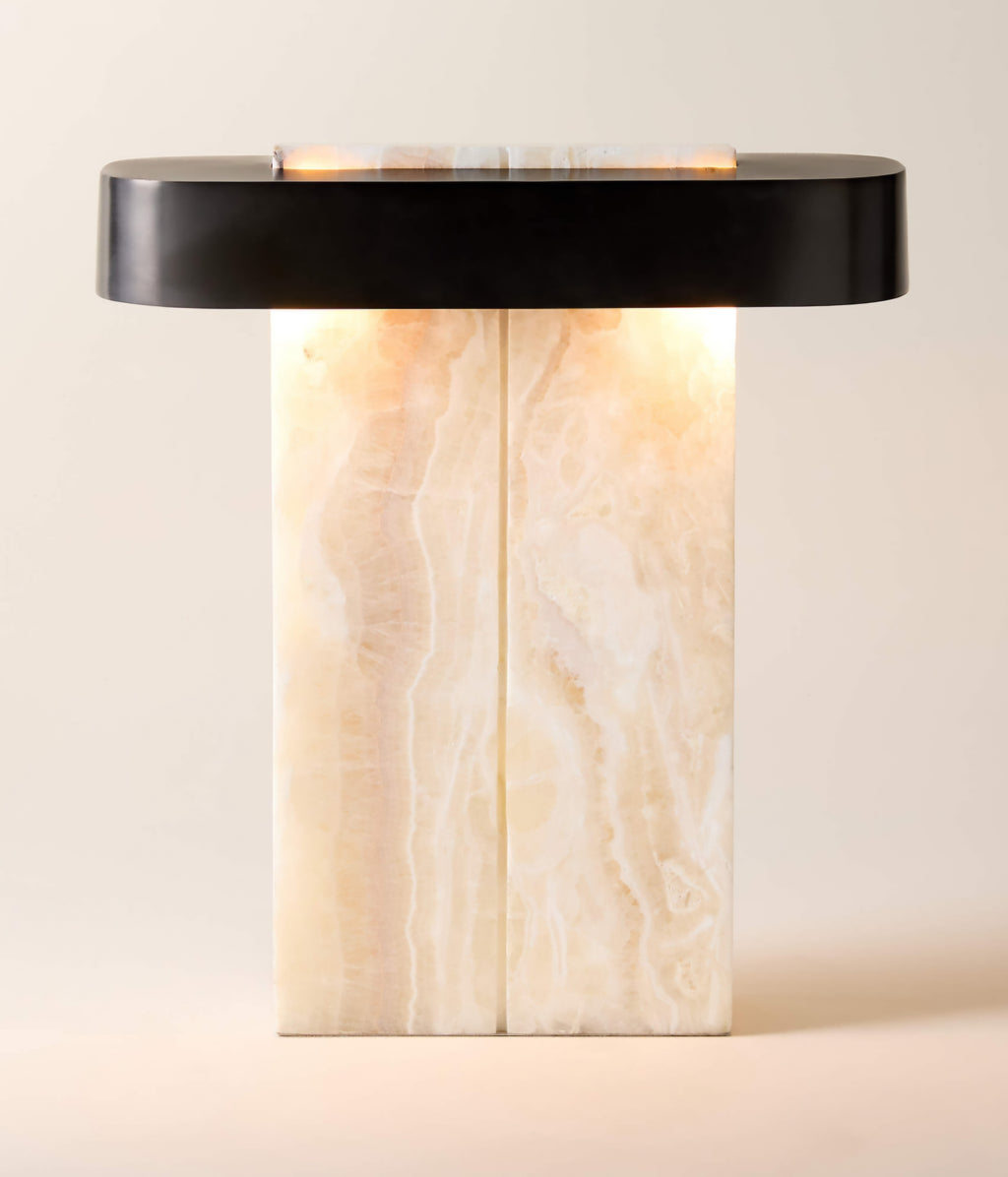 THE ONE × Lastra — White Onyx Table Lamp