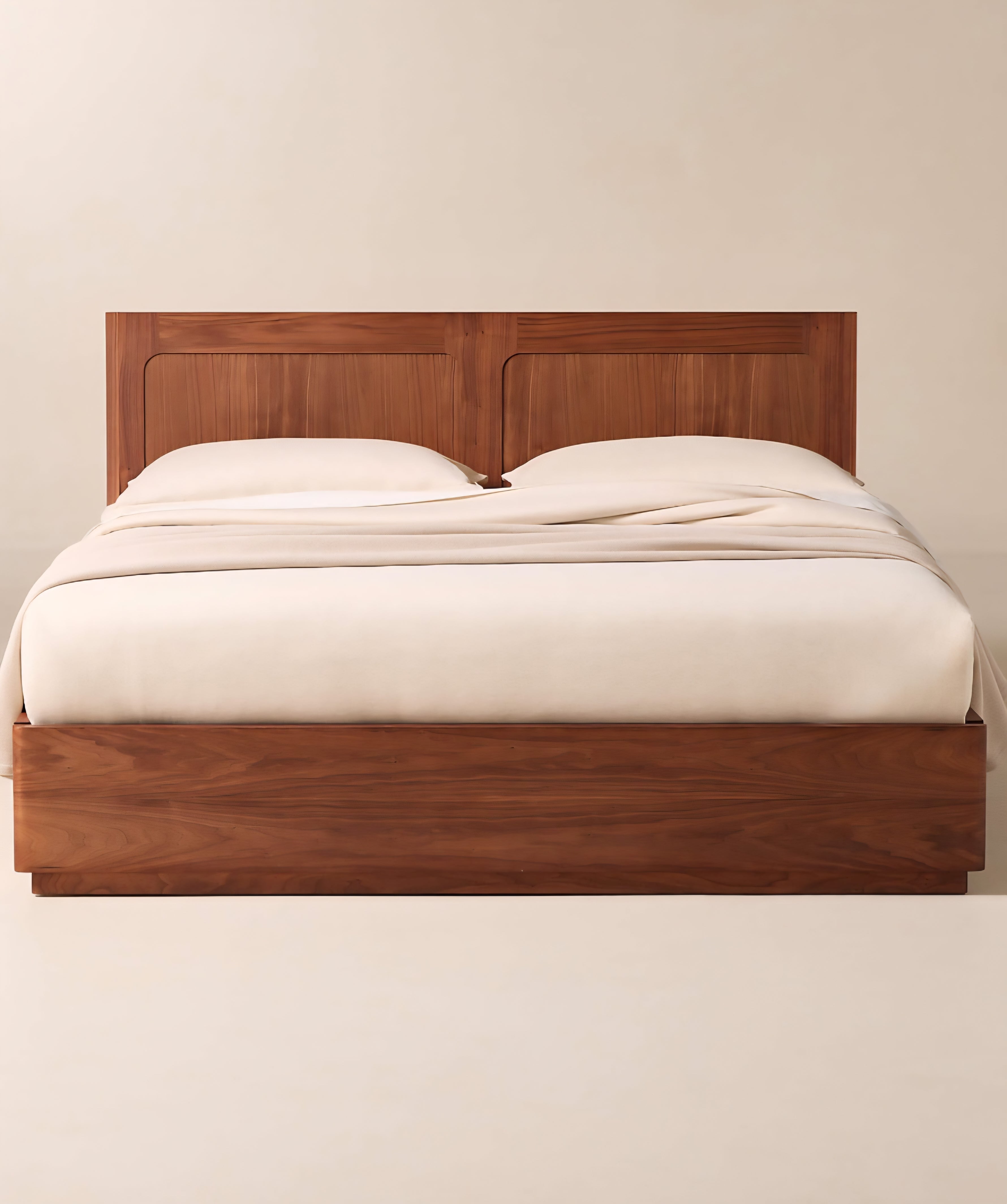 THE ONE × Montero — Walnut Wood King Storage Bed