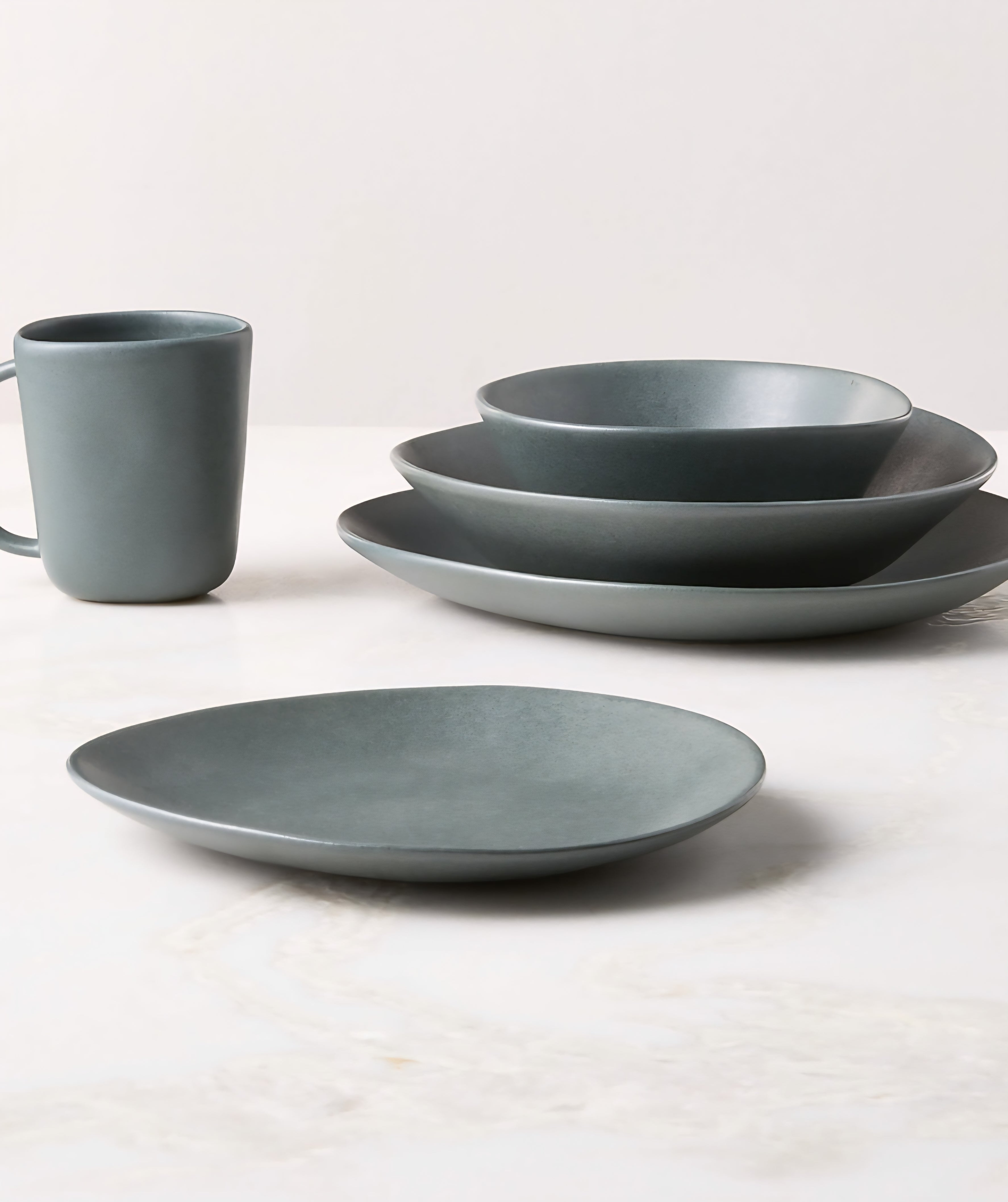 THE ONE × Selene — Ivory Stoneware Soup & Pasta Bowls