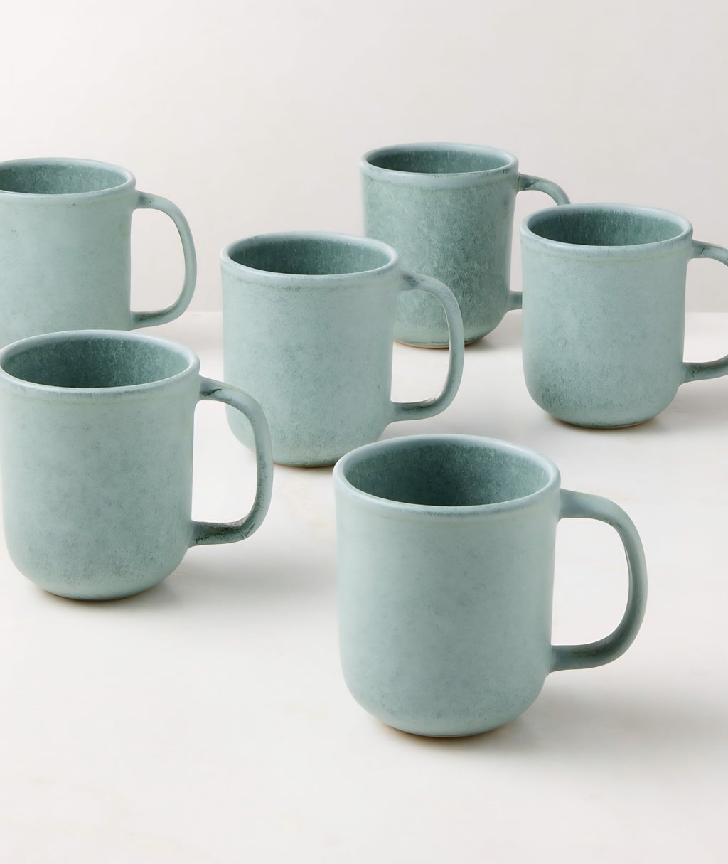 THE ONE × Drift — Reactive Glaze Mugs (Set of 6)