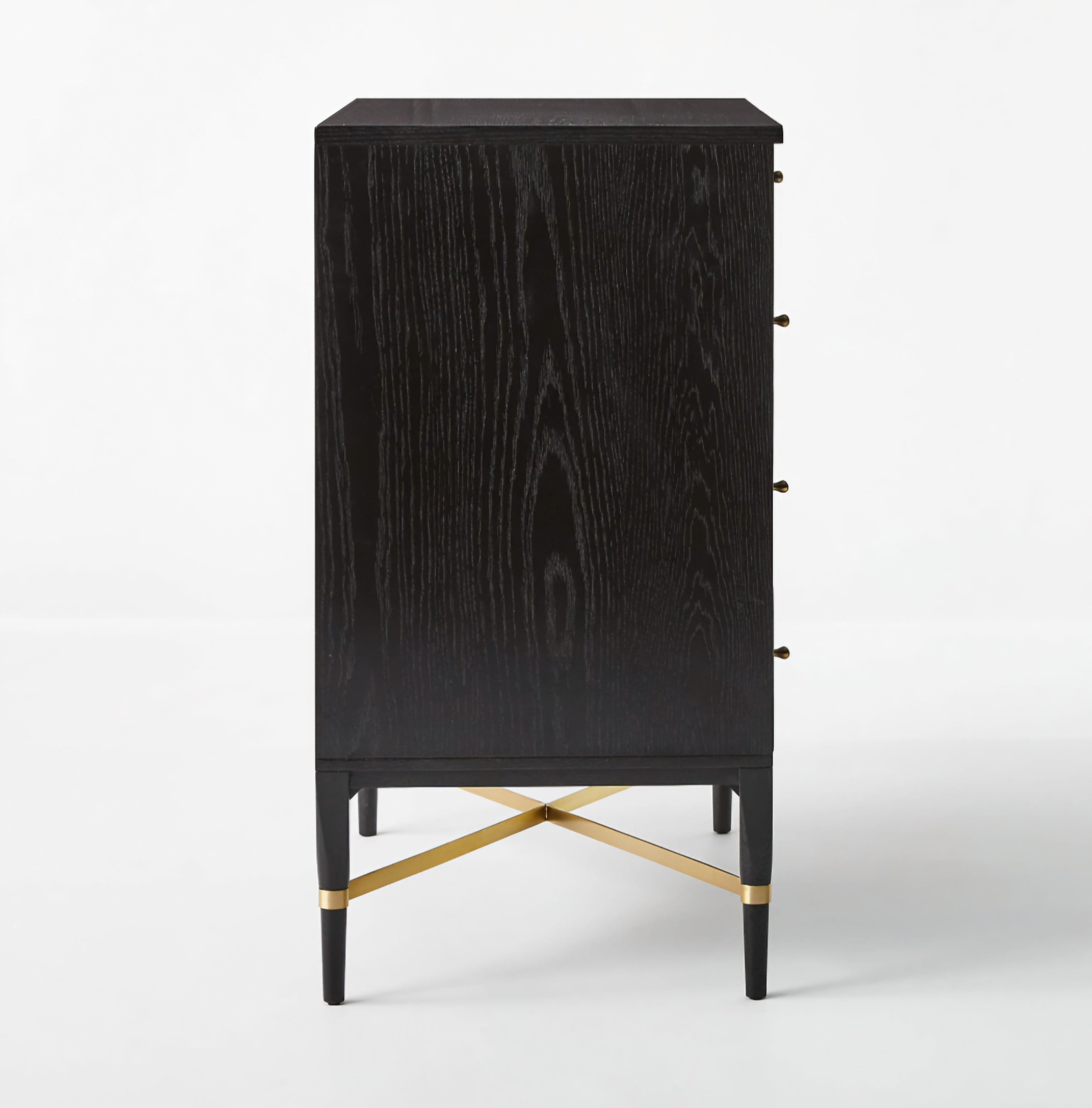 THE ONE × Connoisseur — Black Oak Wood 5-Drawer Dresser
