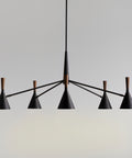 THE ONE × Weston — Black Mid‑Century Modern Chandelier (45")