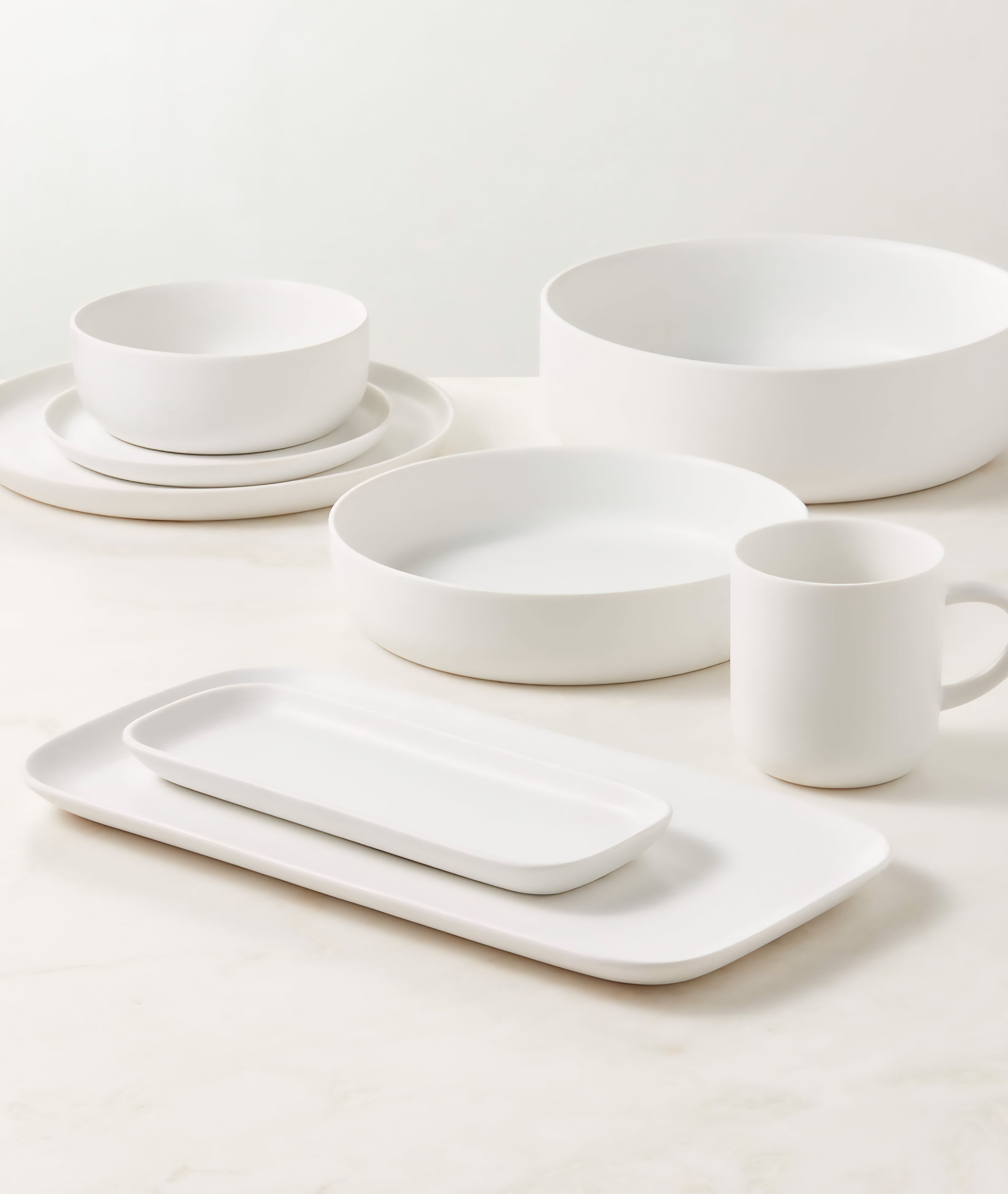 THE ONE × Mori — 4-Piece Matte Dinnerware Set