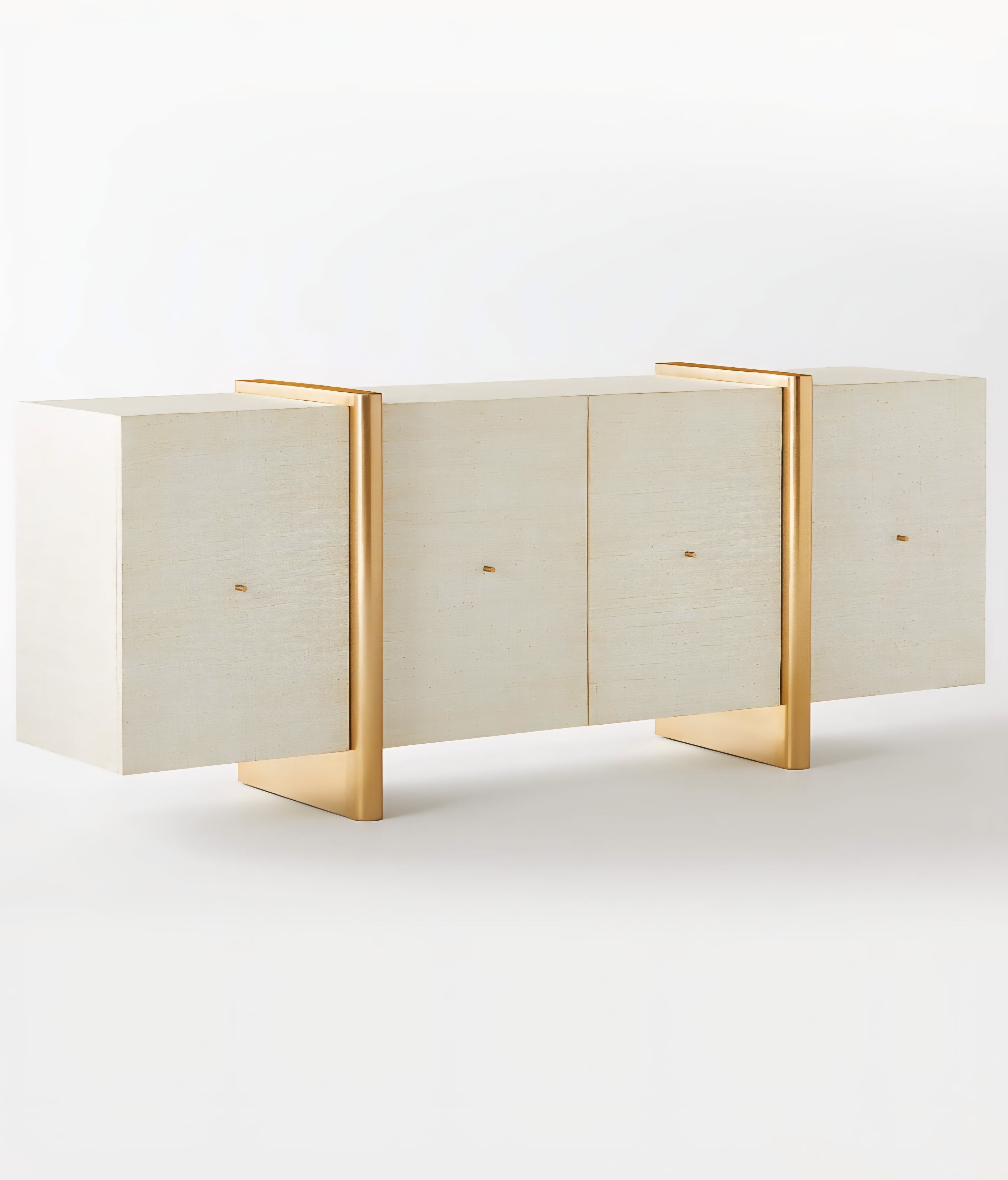 THE ONE × Dorset — White Lacquered Linen Credenza