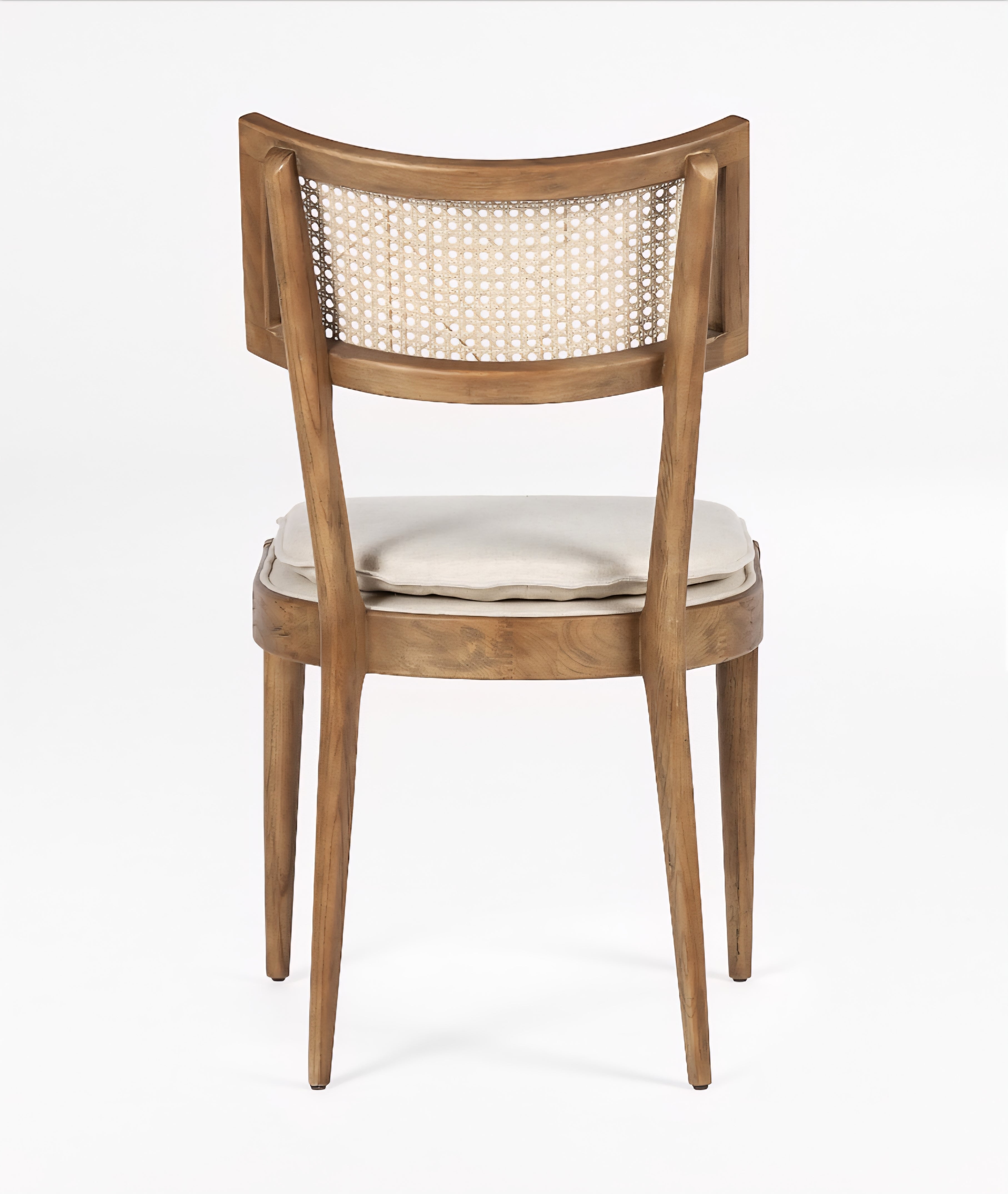THE ONE × Libby — Light Brown Wood + Natural Cane Dining Chair